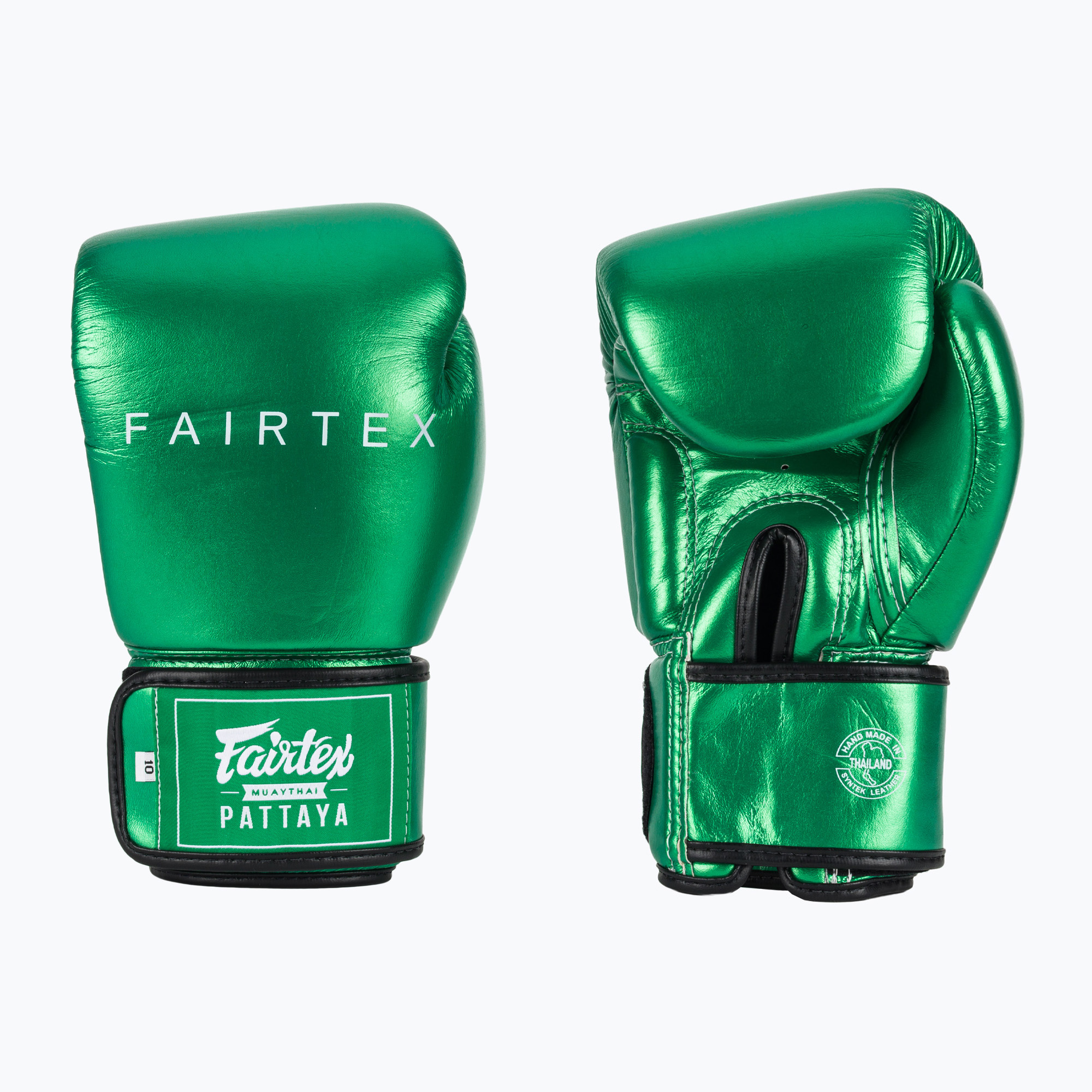 Mănuși de box Fairtex Metallic Boxing green