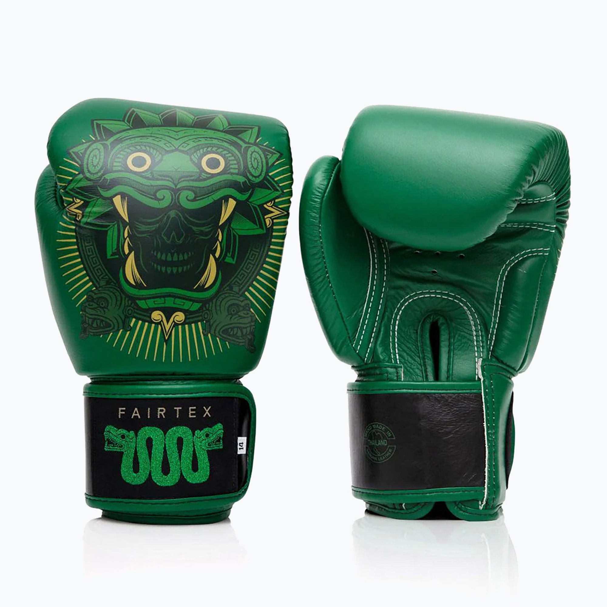 Rękawice bokserskie Fairtex X Tom Atencio Boxing Resurrection green 