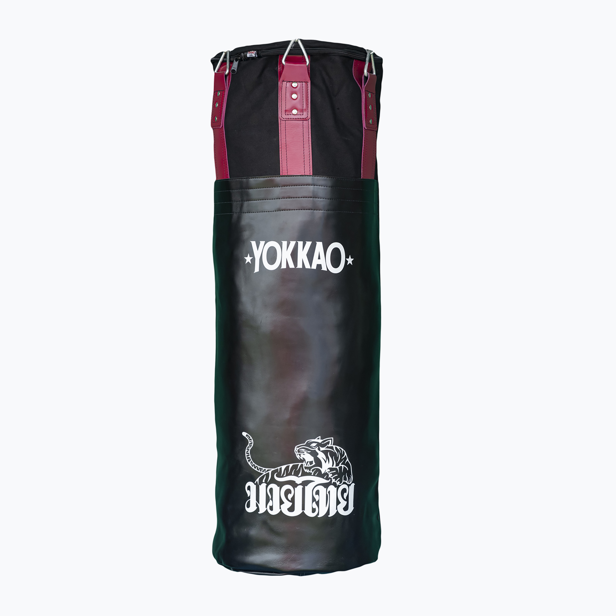 Worek bokserski do wypełnienia YOKKAO Matrix L black/ cerise 