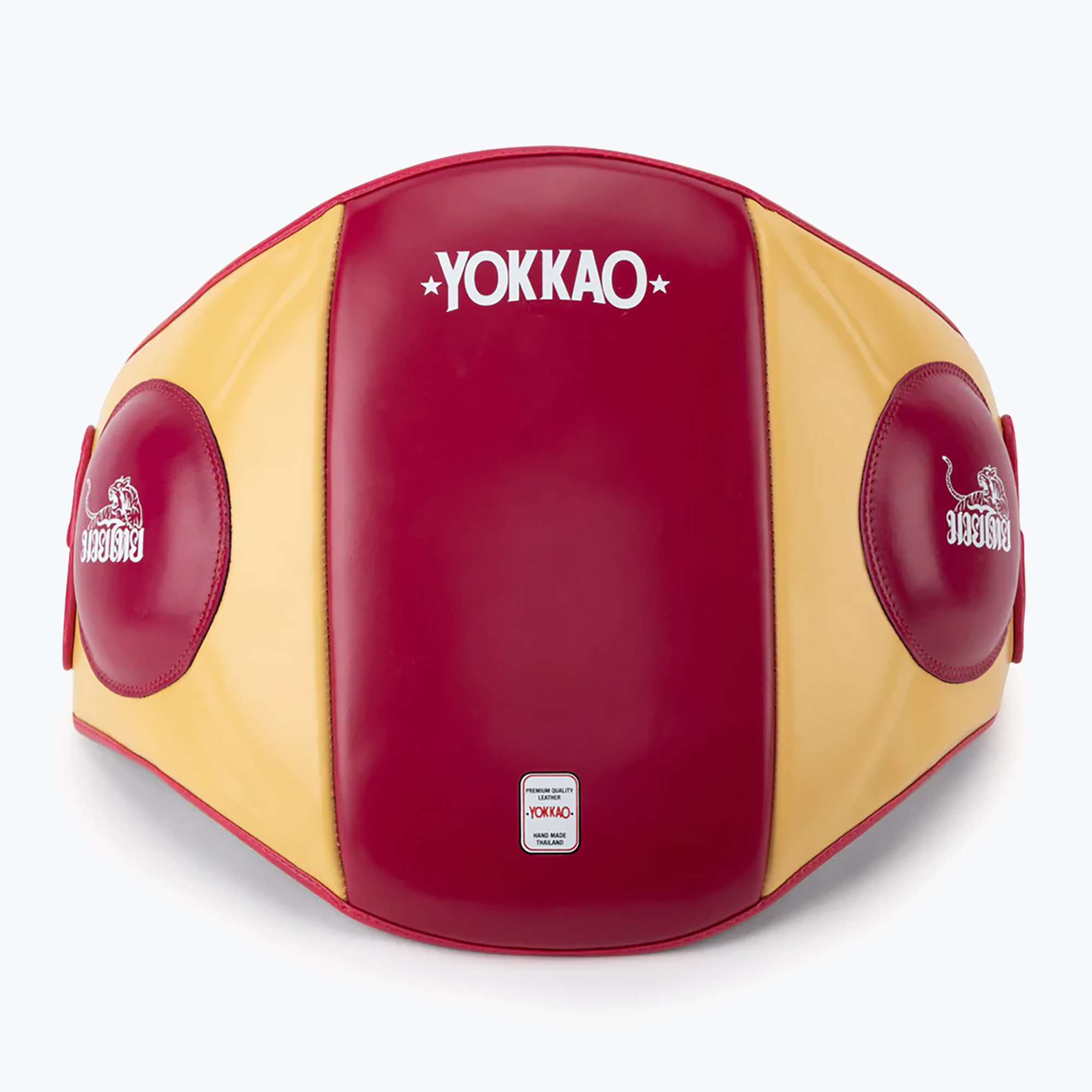 Pas do treningu uderzeń YOKKAO Belly Pad mango/cerise 
