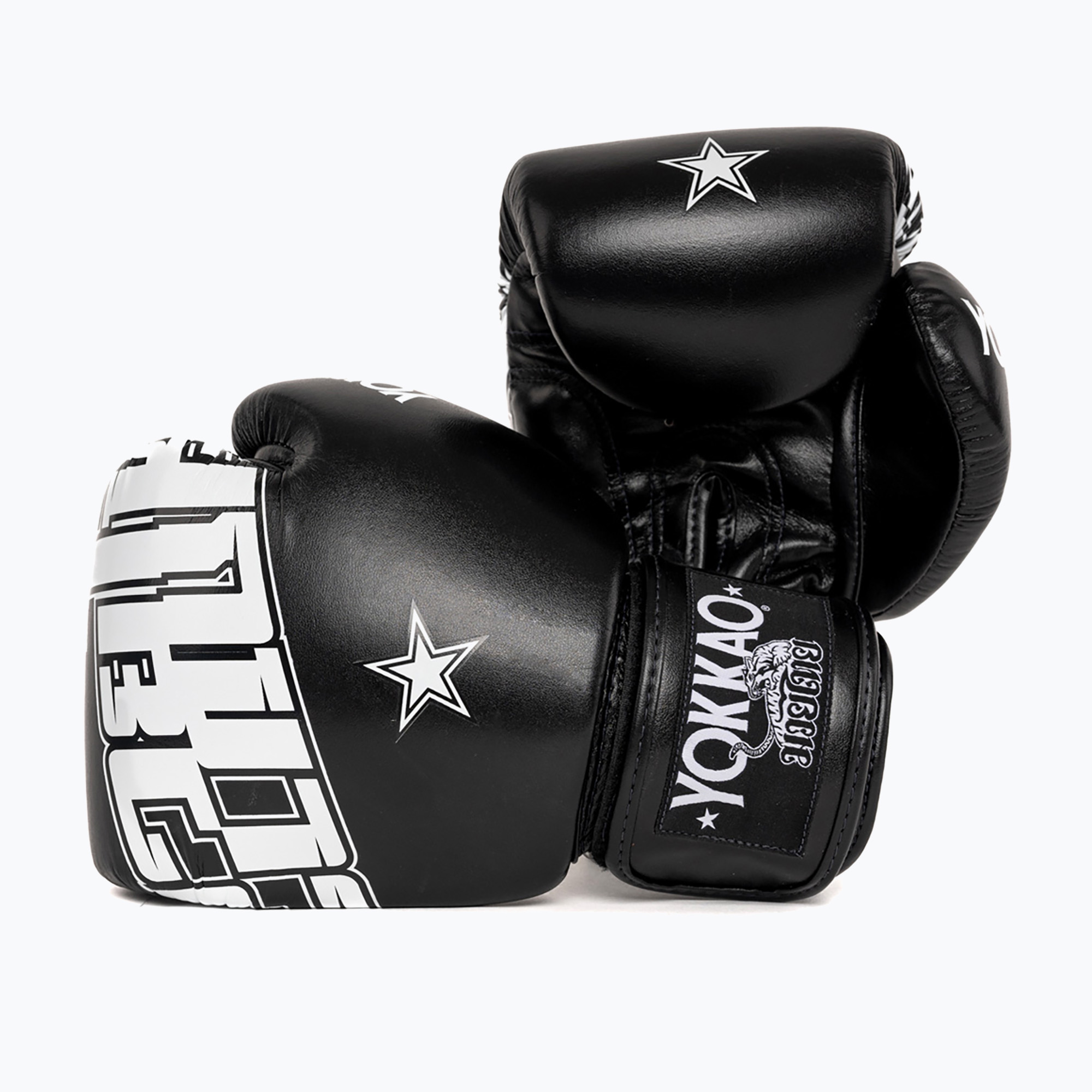 Rękawice bokserskie YOKKAO Lettering Boxing black 