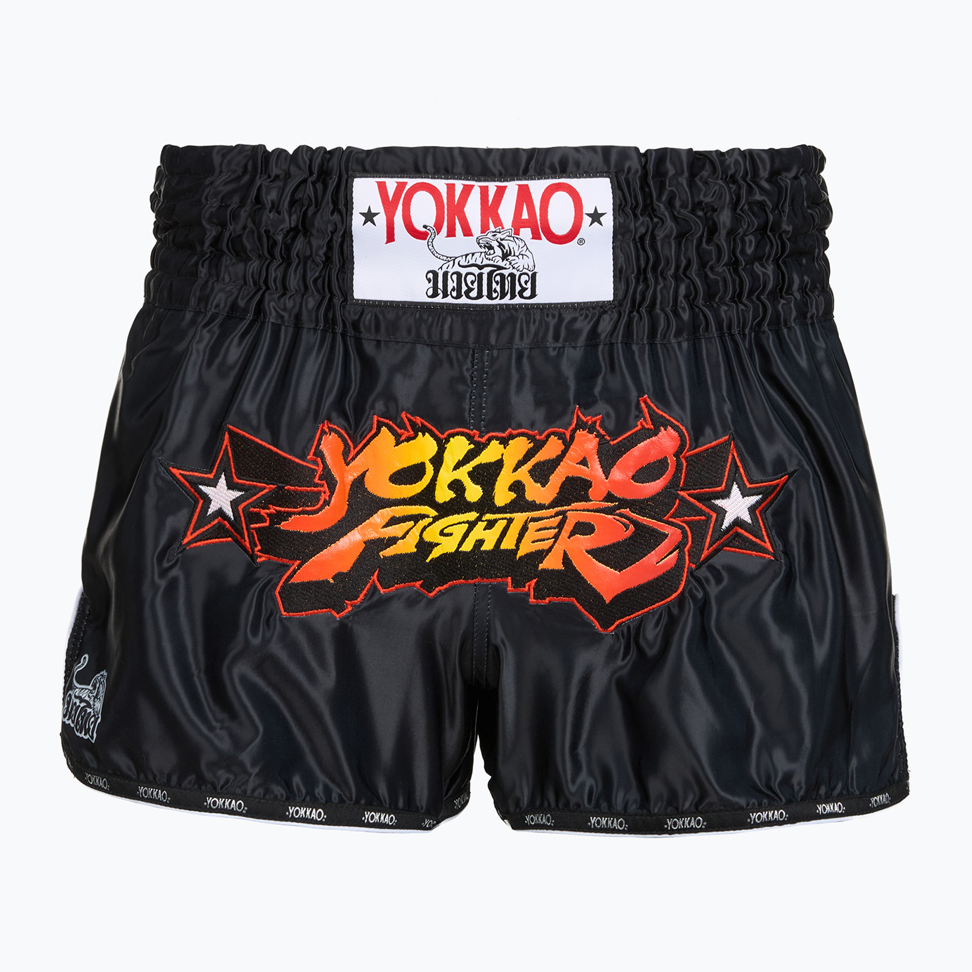 Мъжки тренировъчни шорти YOKKAO Fighter KO Muay Thai black