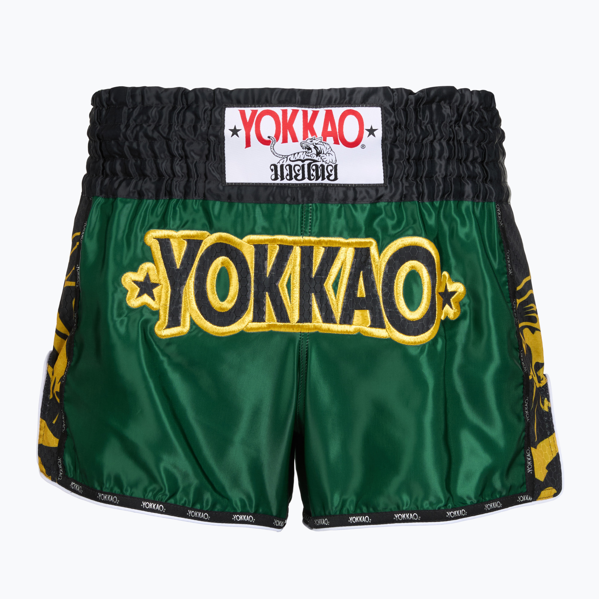 Мъжки тренировъчни шорти YOKKAO Original Muay Thai green
