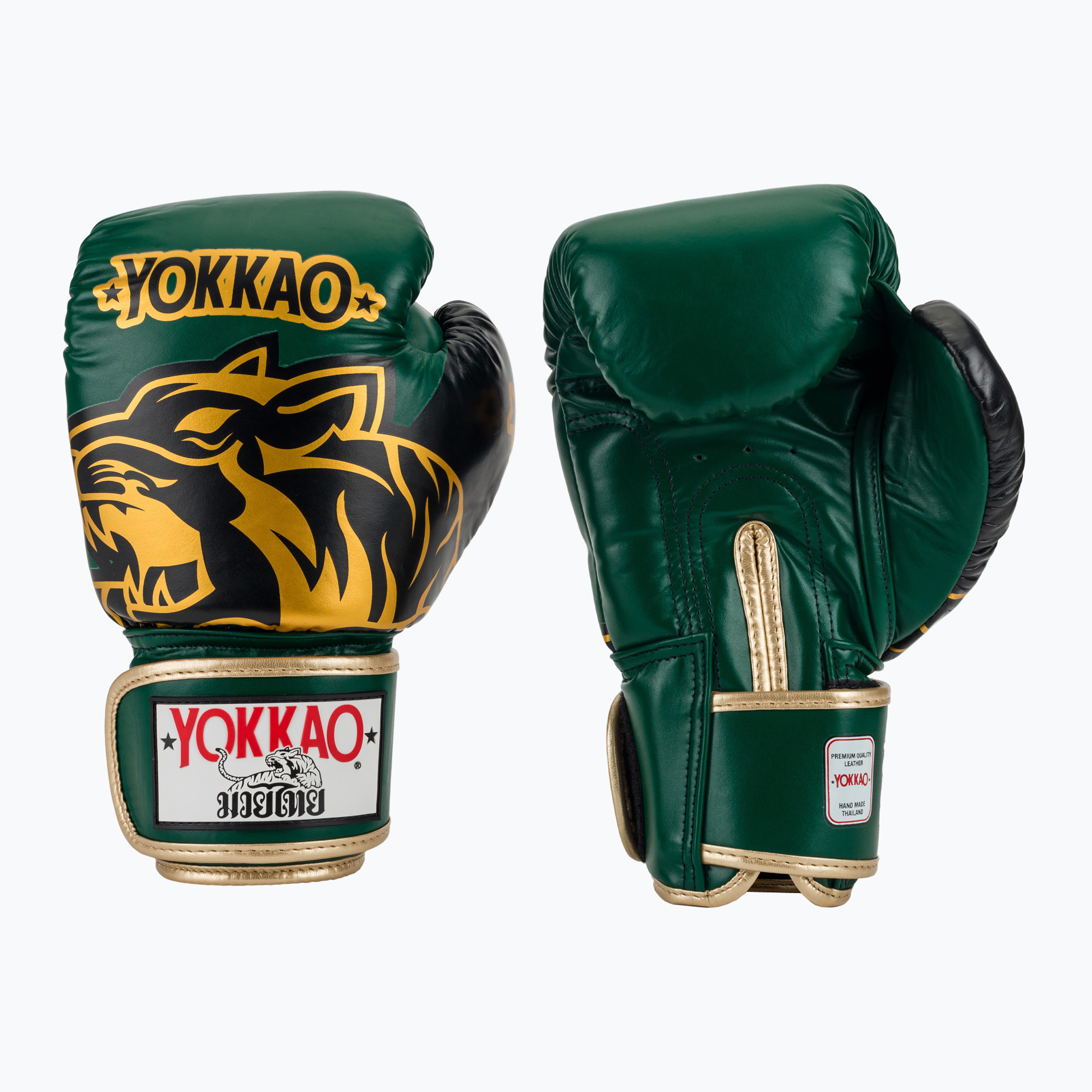 Mănuși de box YOKKAO Original Boxing Gloves forest green