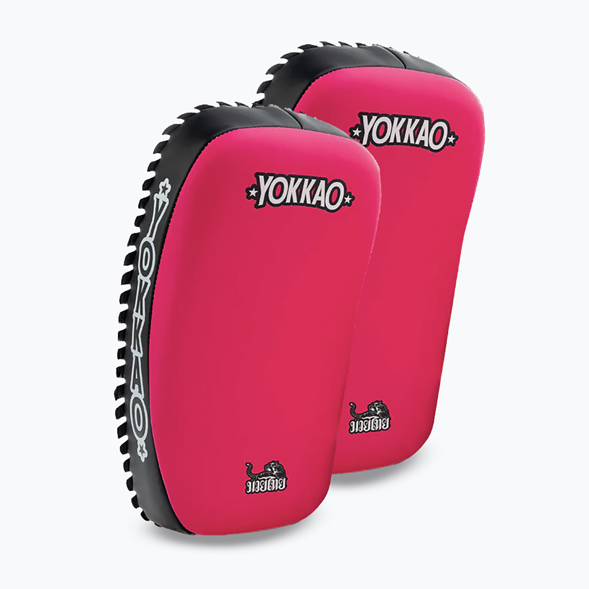 Тренировъчни щитове YOKKAO Freestyle Kicking Pads 2 pcs. fuchsia/black