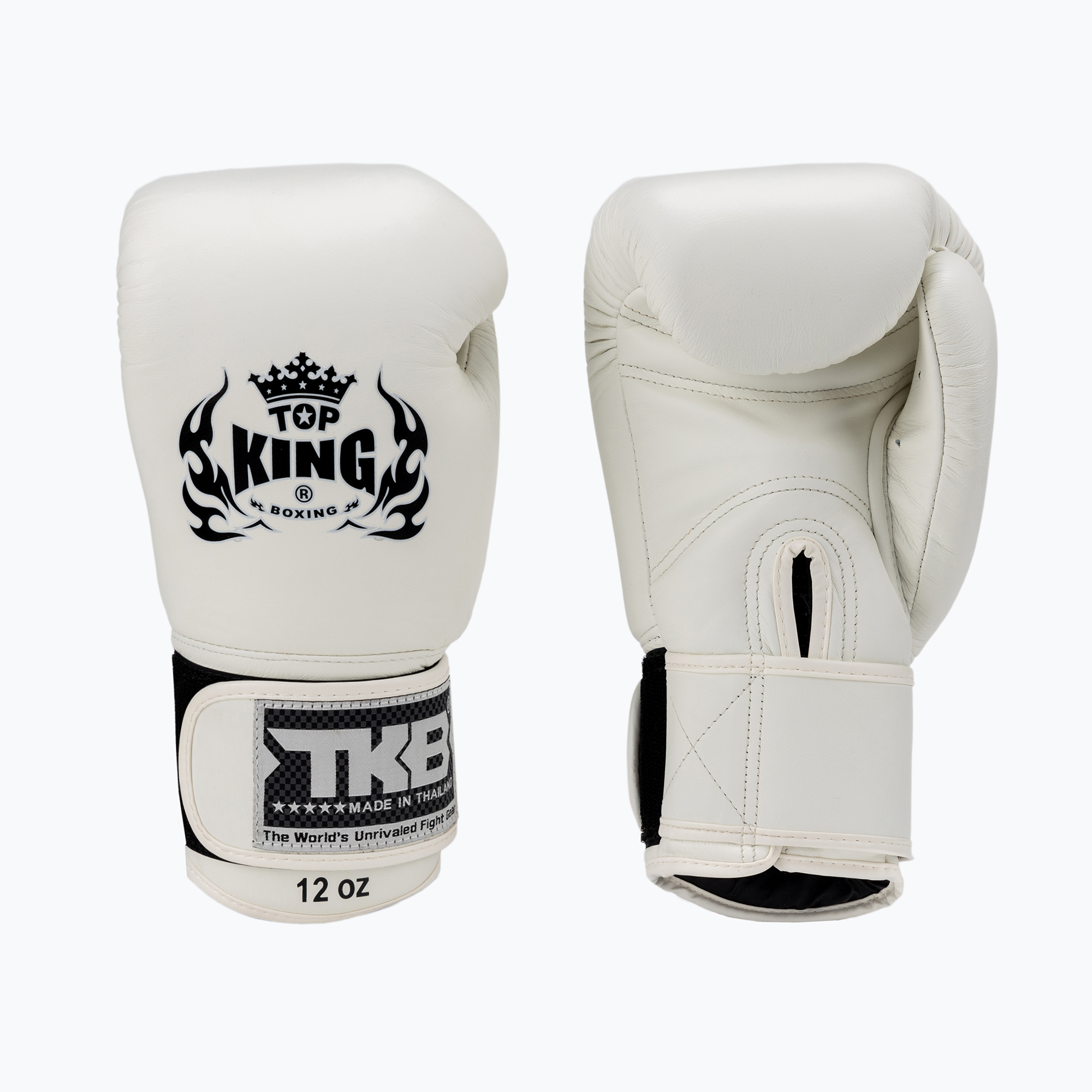 Top King Muay Thai Ultimate guanti da boxe bianchi (16 oz) (Muay Thai Ultimate TKBGUV-WH)