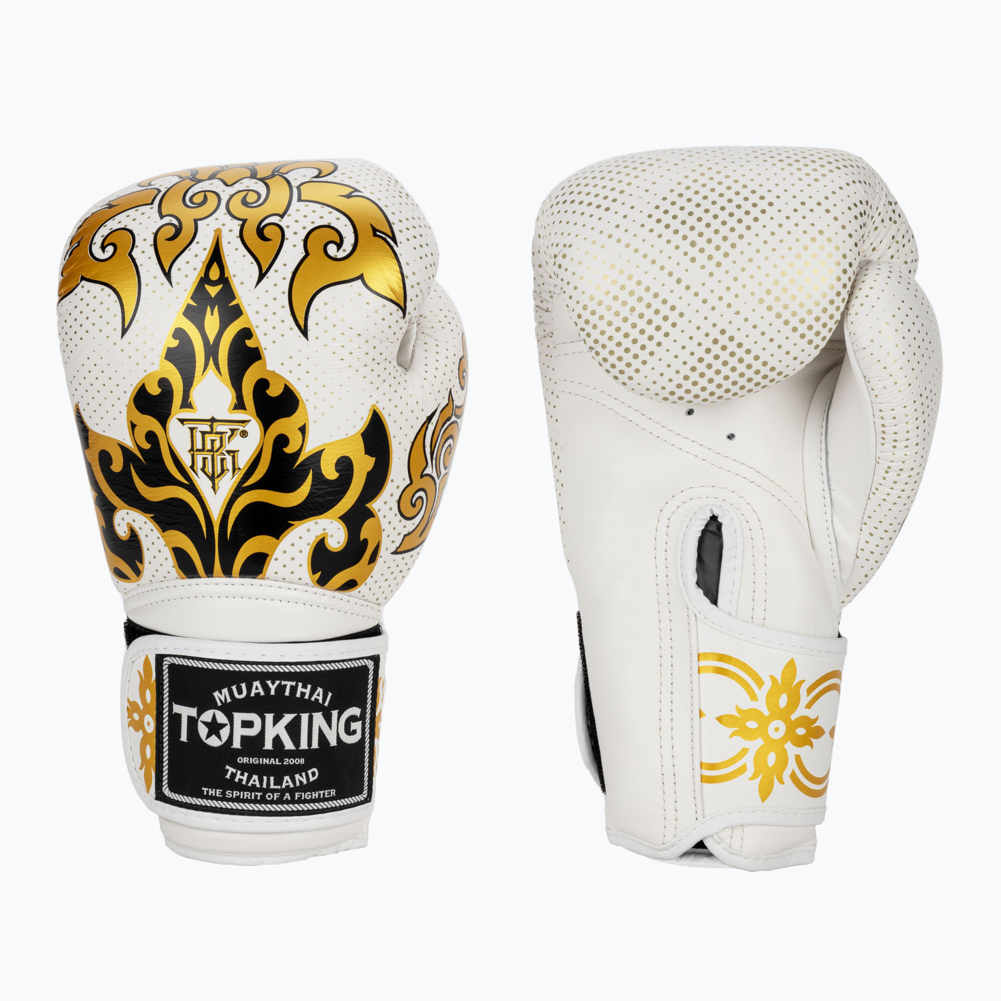 Rękawice bokserskie Top King Boxing Kanok white 
