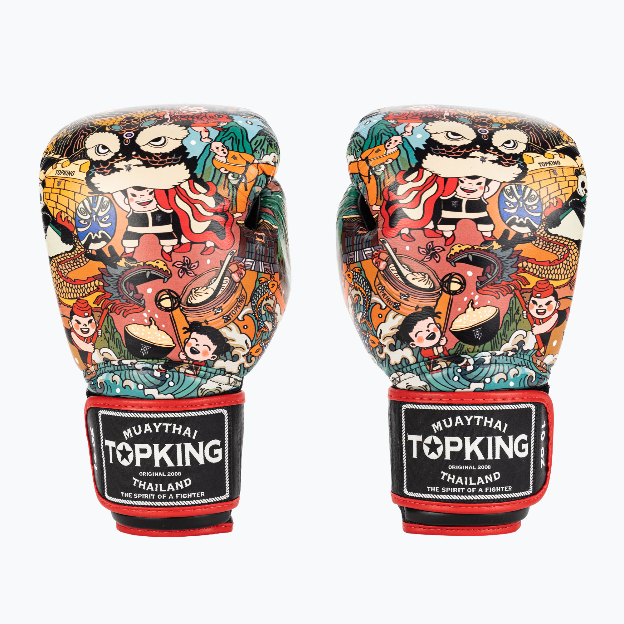Rękawice bokserskie Top King Boxing Culture black/red TKBGCT-2C2 