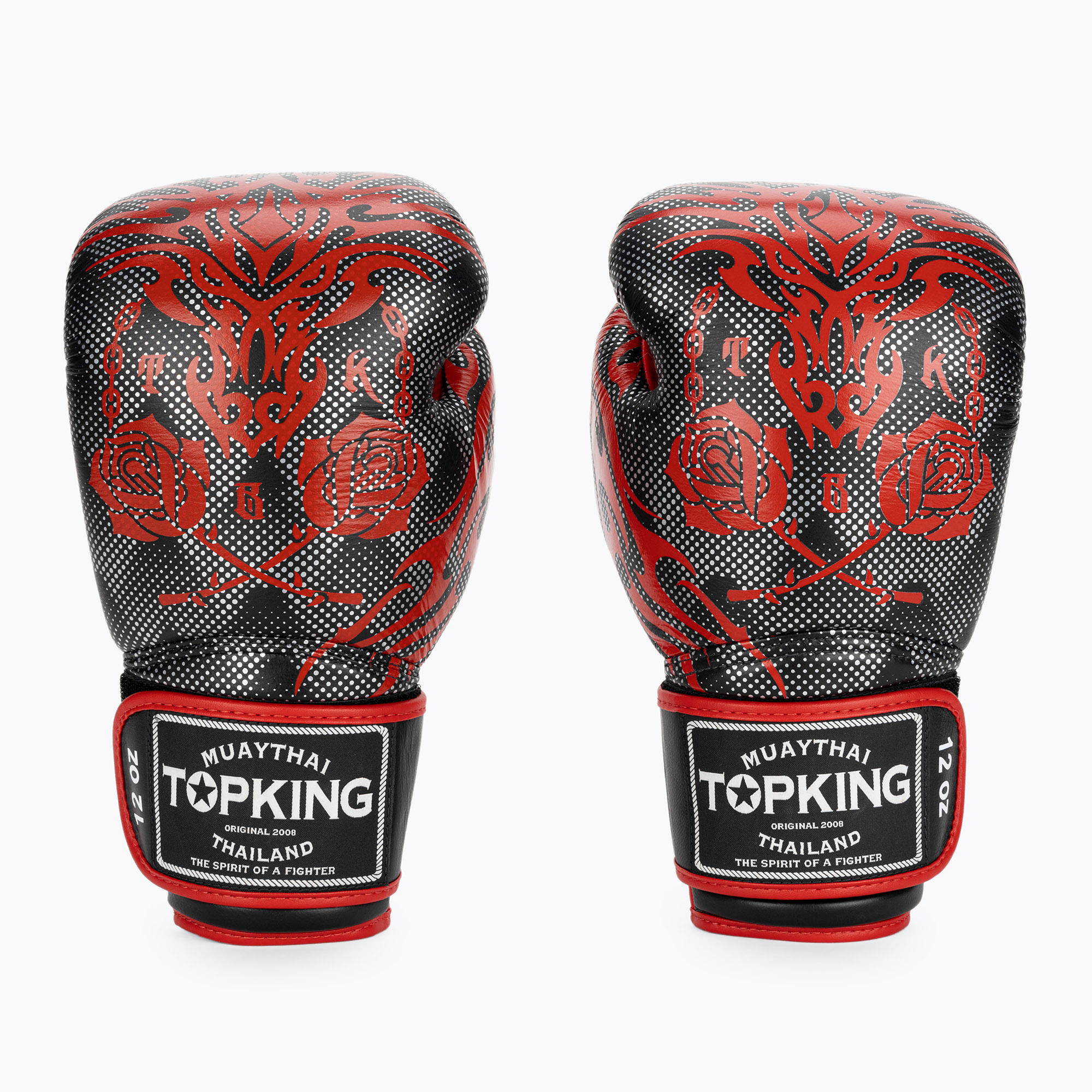 Rękawice bokserskie Top King Boxing Dragon red/black 