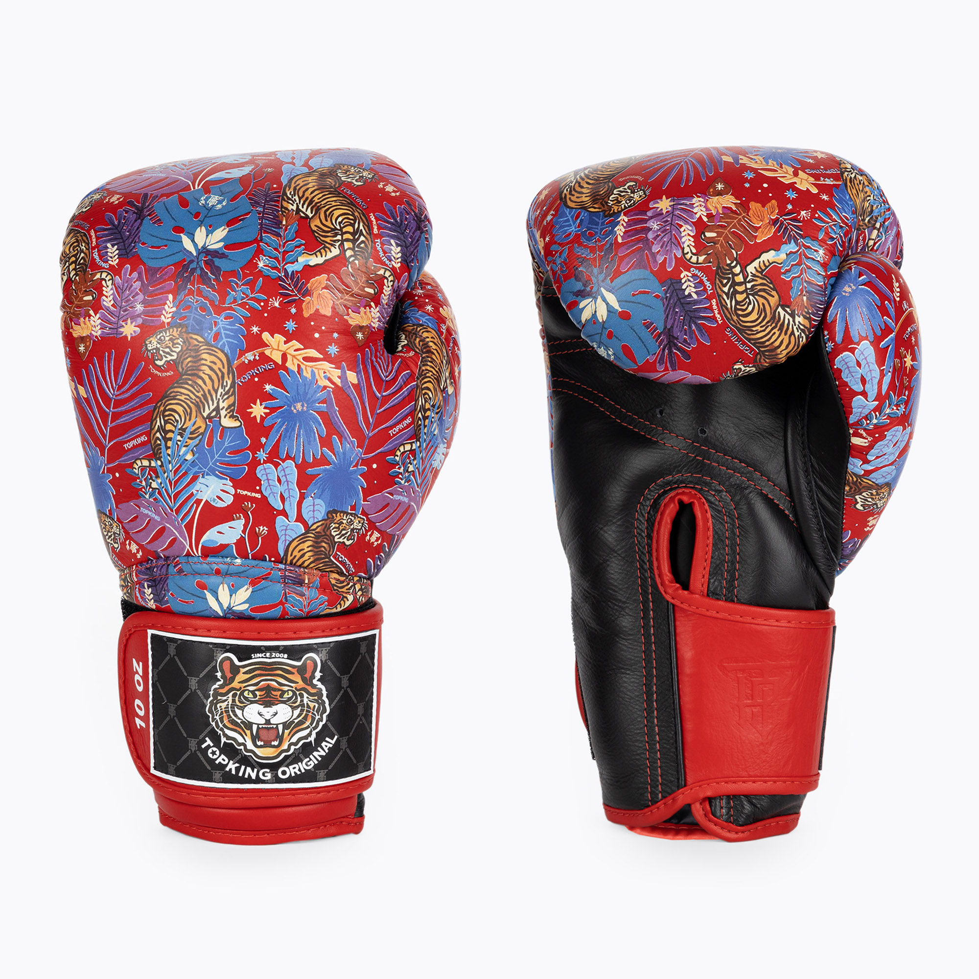 Rękawice bokserskie Top King Boxing Wild Tiger black/red 