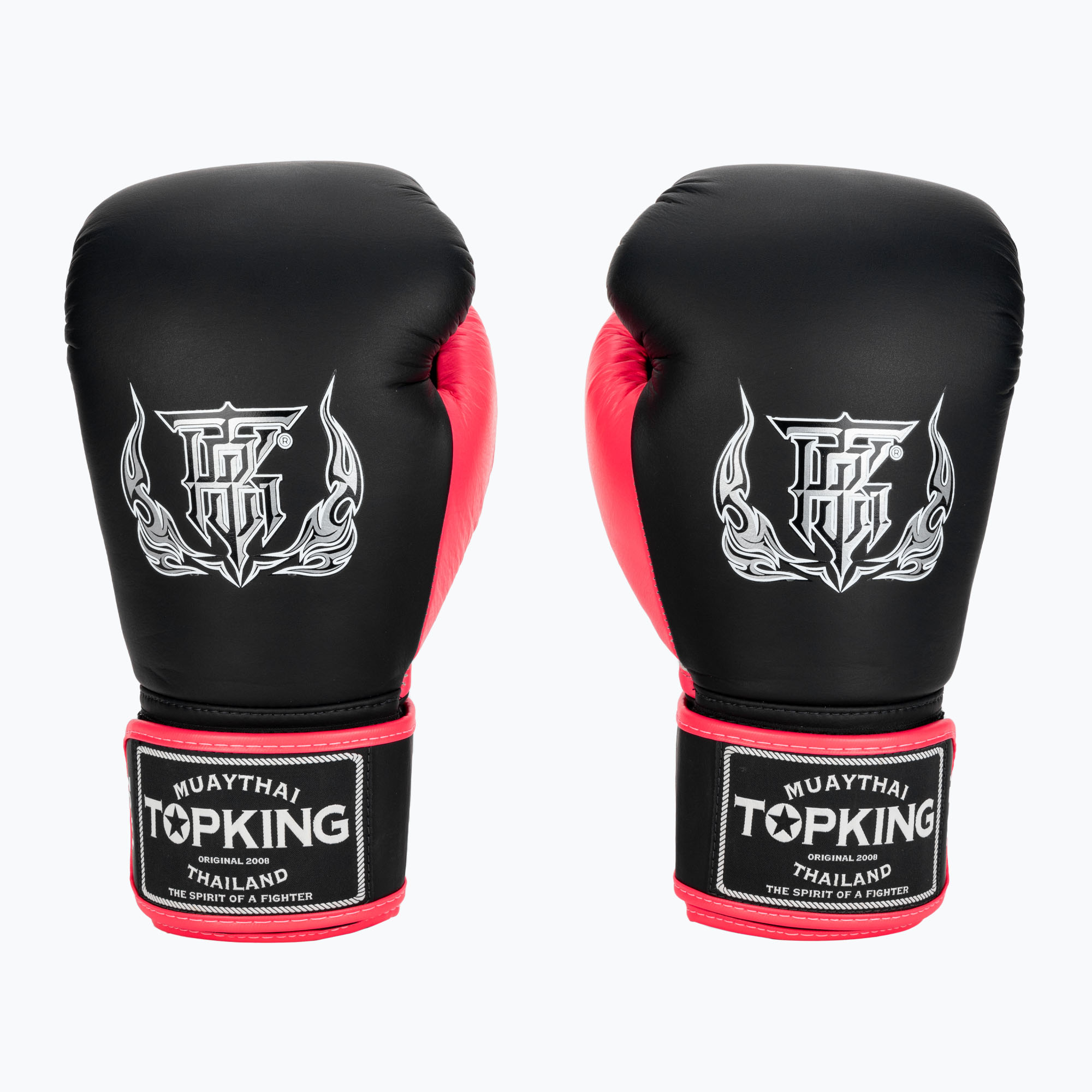 Rękawice bokserskie Top King Reborn Boxing Semi Leather black/pink
