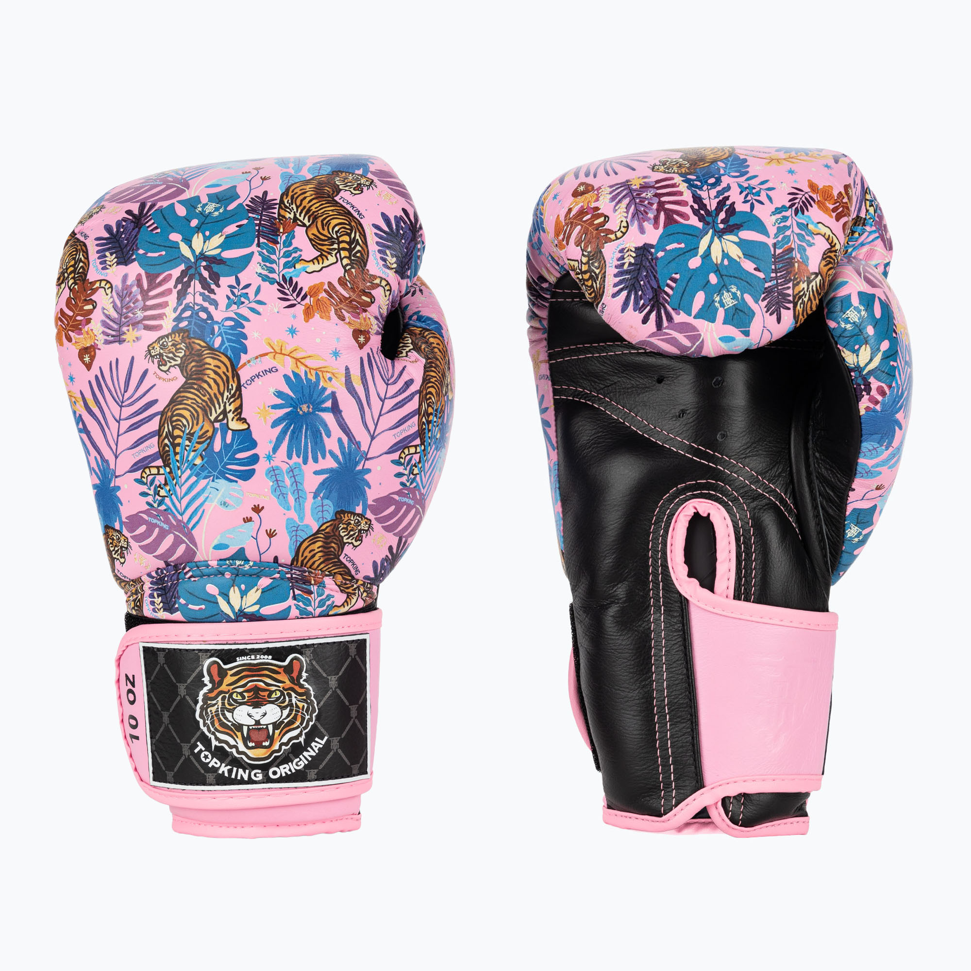 Rękawice bokserskie Top King Boxing Wild Tiger black/pink 