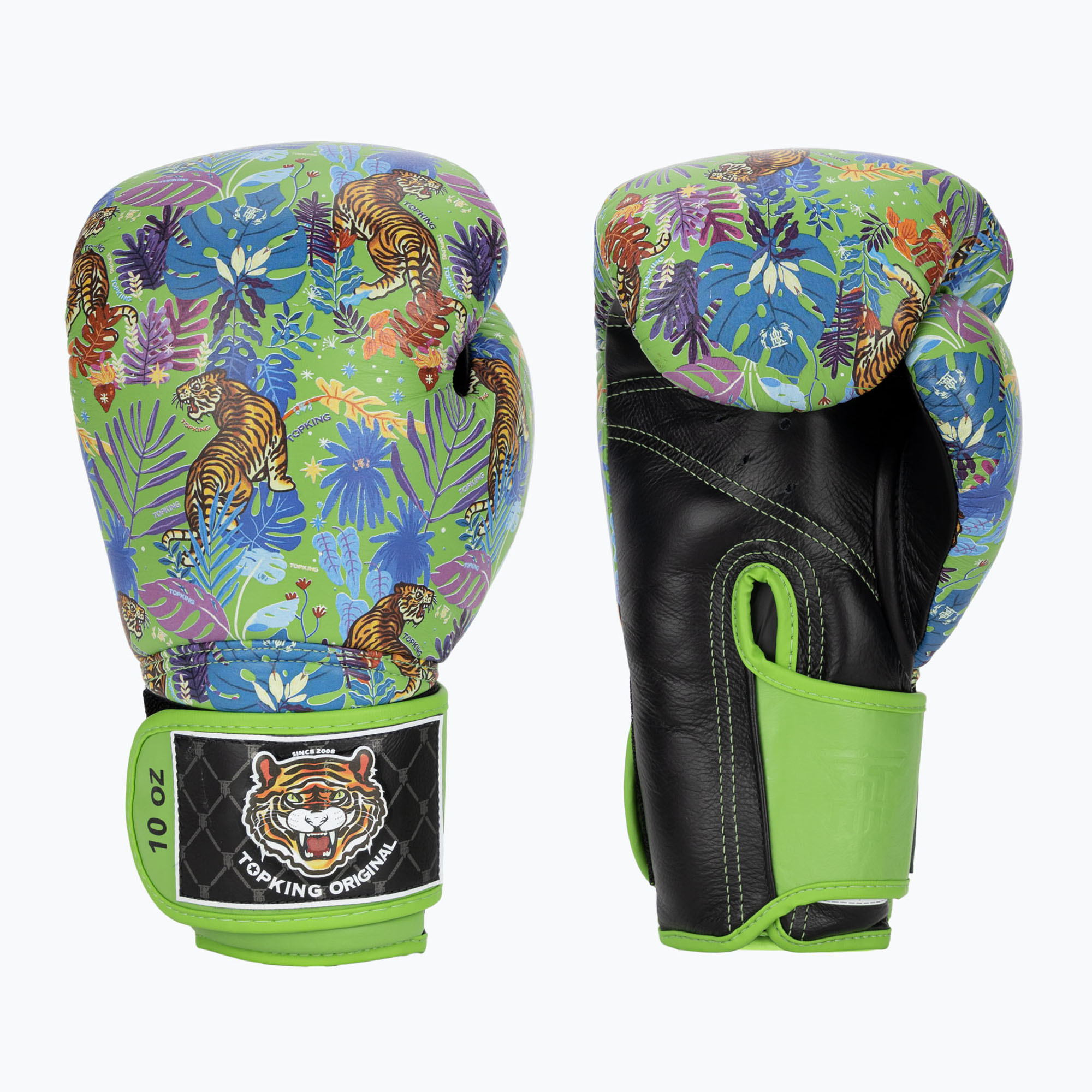 Rękawice bokserskie Top King Boxing Wild Tiger black/green 