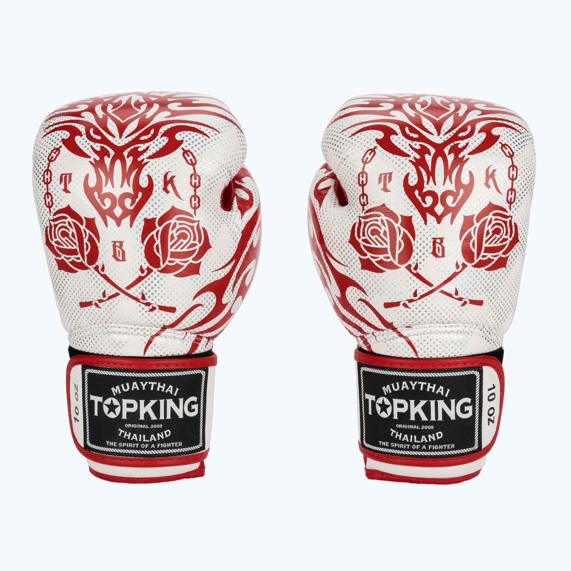 Rękawice bokserskie Top King Boxing Dragon red/white 