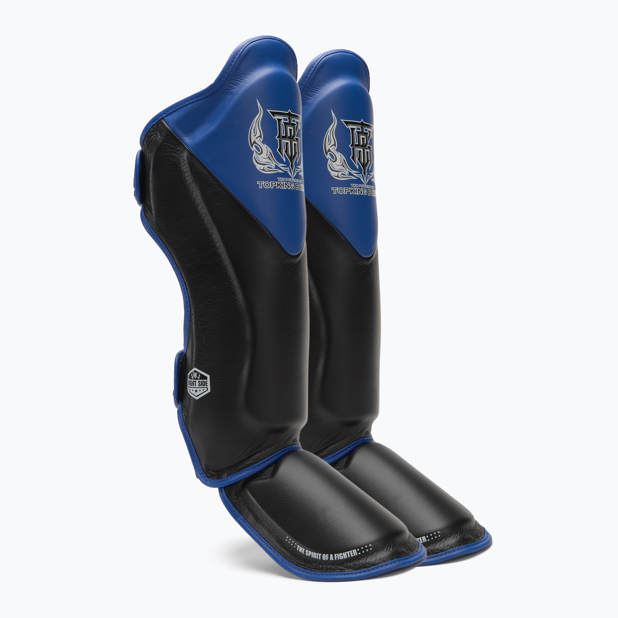 Ochraniacze piszczeli i stóp Top King Shin Guards Blend black/blue 