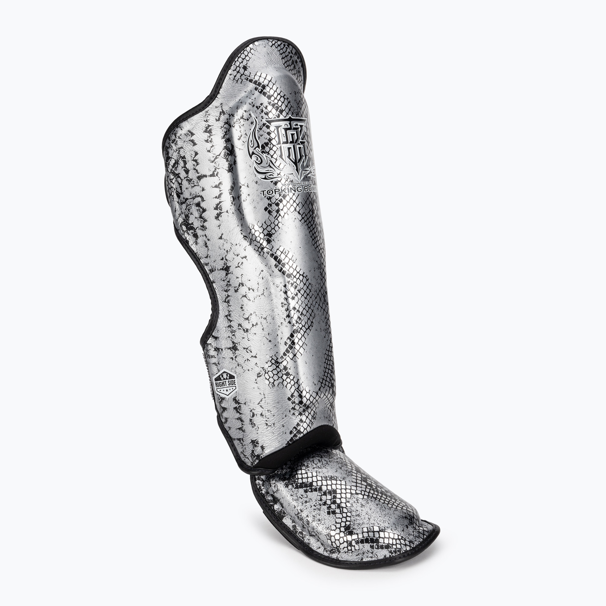 Ochraniacze piszczeli i stóp Top King Super Star black/silver 