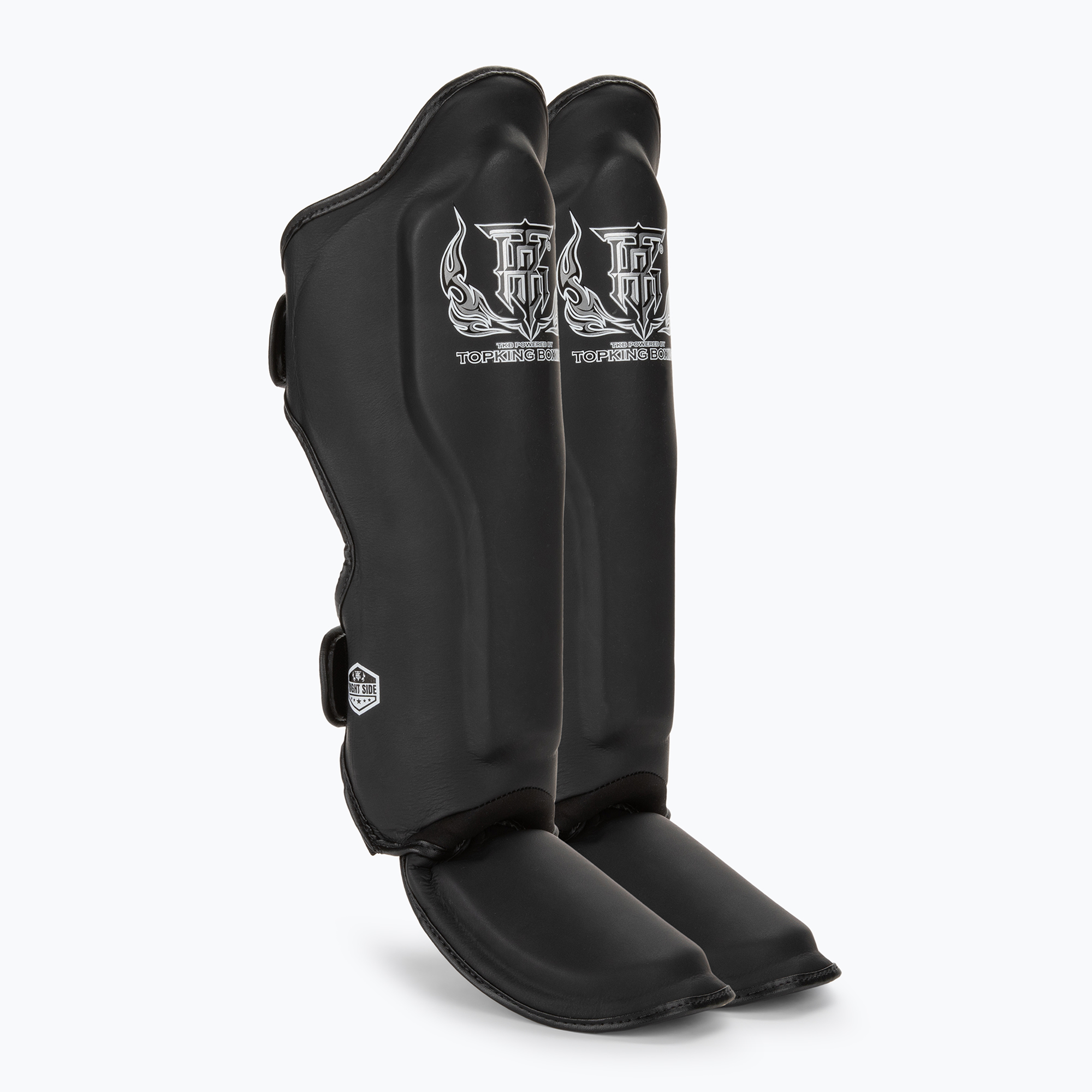 Chrániče holennej kosti a chodidla Top King Pro Semi Leather black (Shin Guards Pro Semi Leather TKSGP-SL-BK)