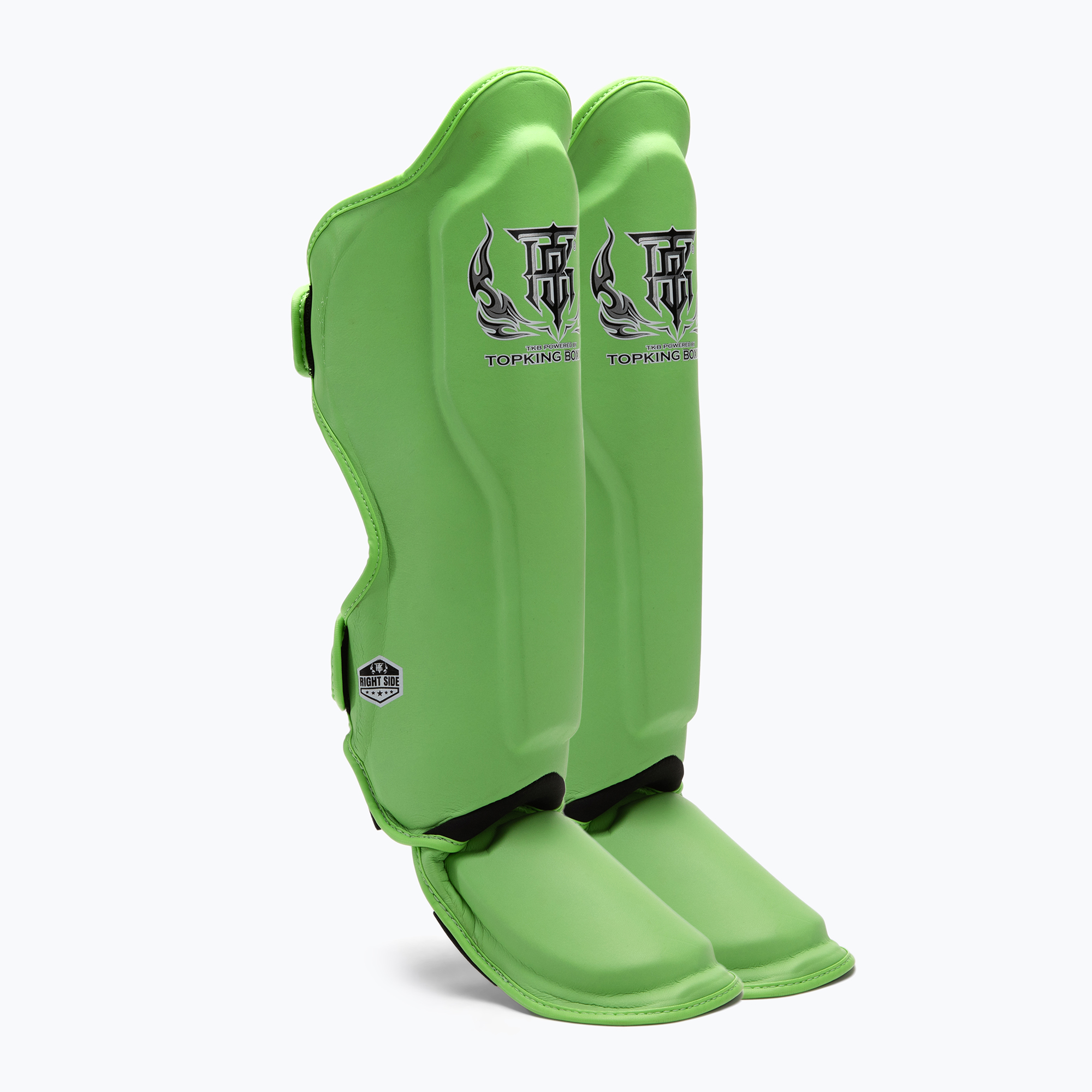 Ochraniacze piszczeli i stóp Top King Pro Semi Leather green 