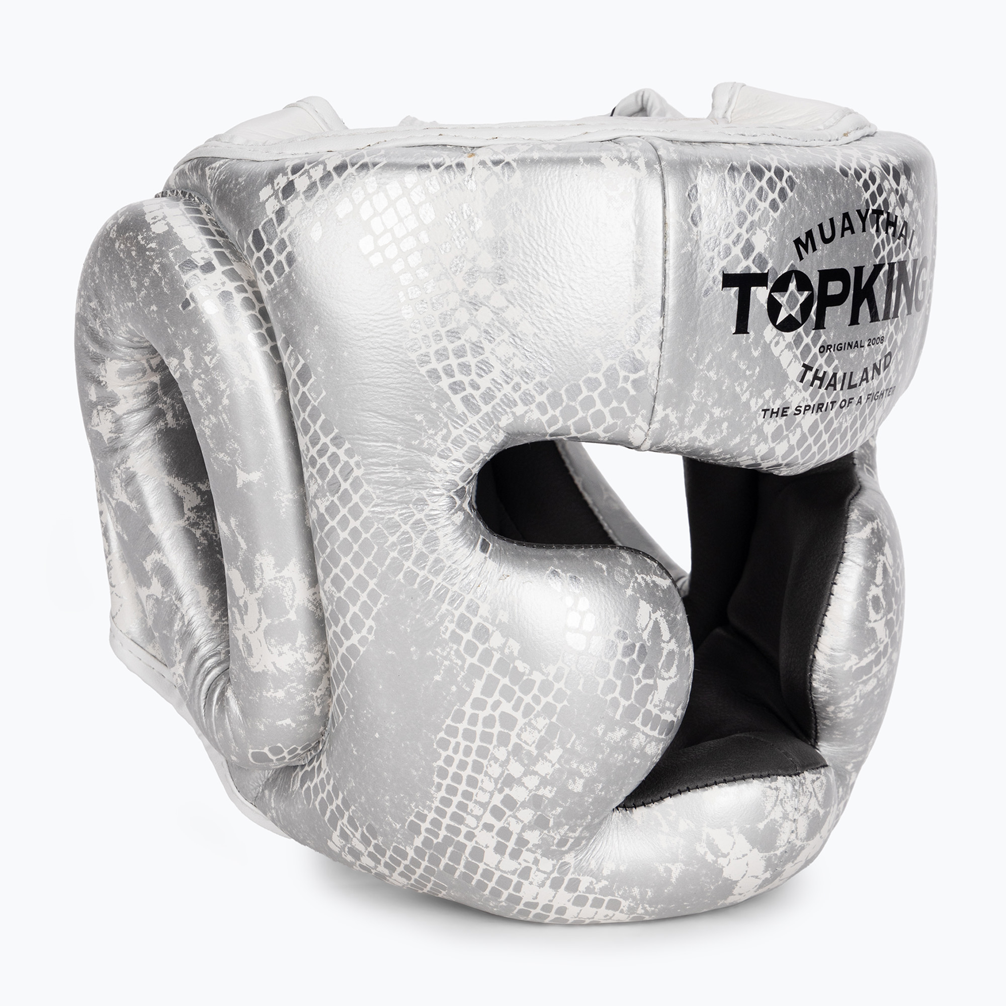 Kask bokserski Top King Super Star white/silver 