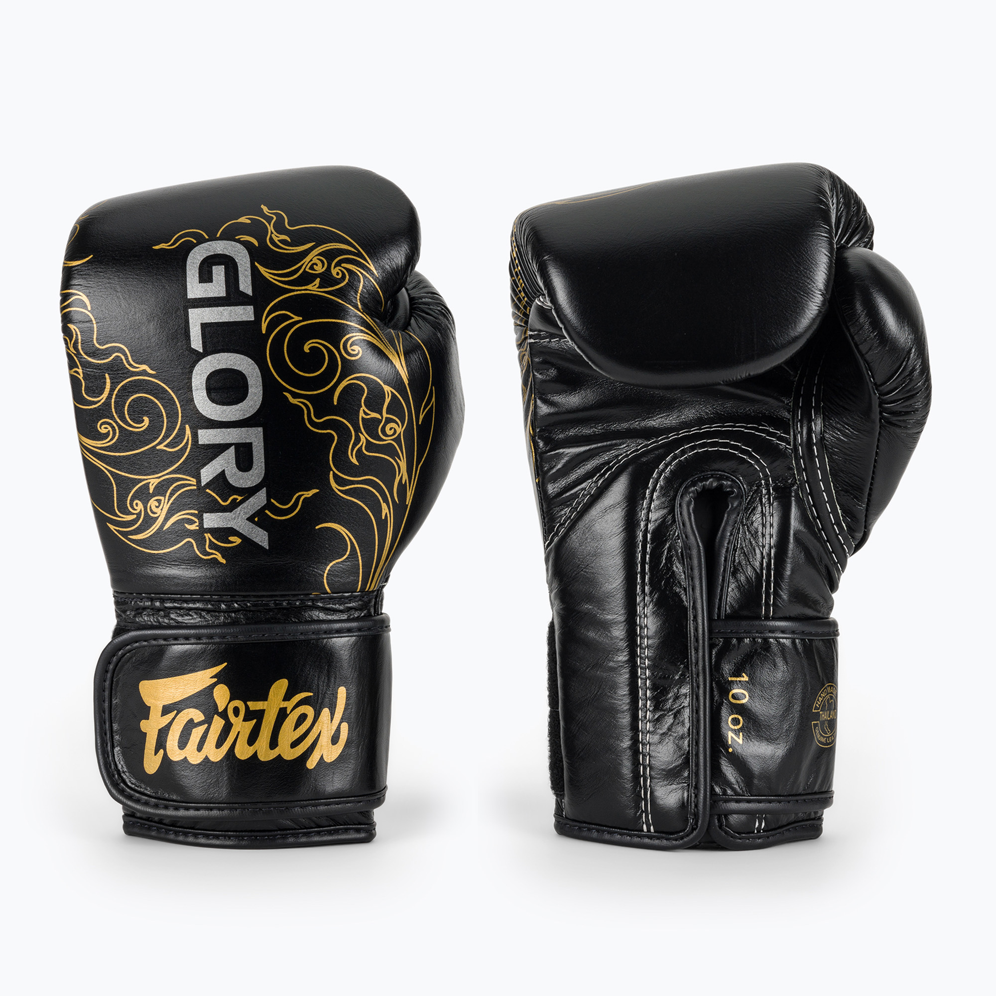 Боксови ръкавици Fairtex Glory Kickboxing Competition Training Boxing black/gold