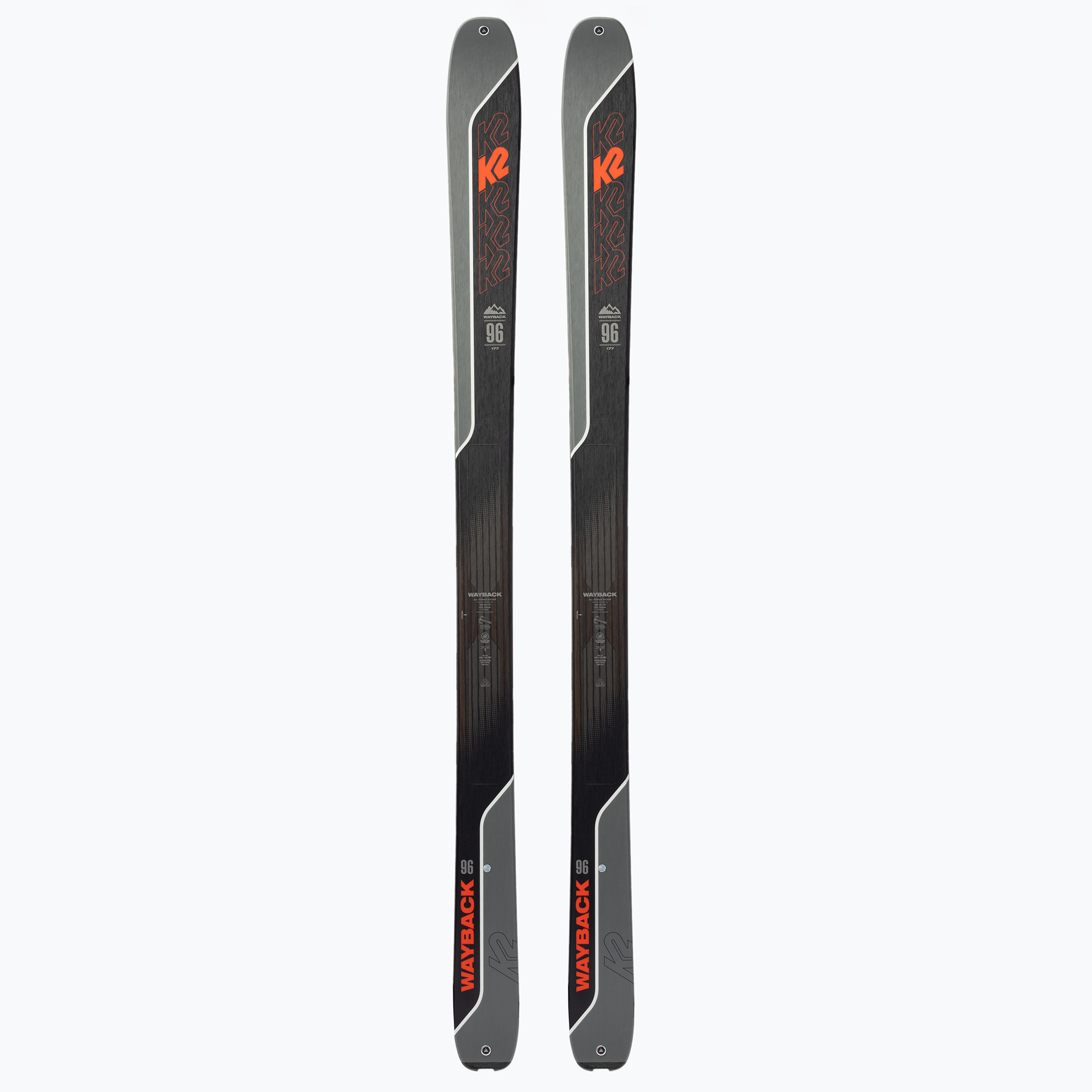 K2 Wayback skate ski grey 96 (Wayback 96)