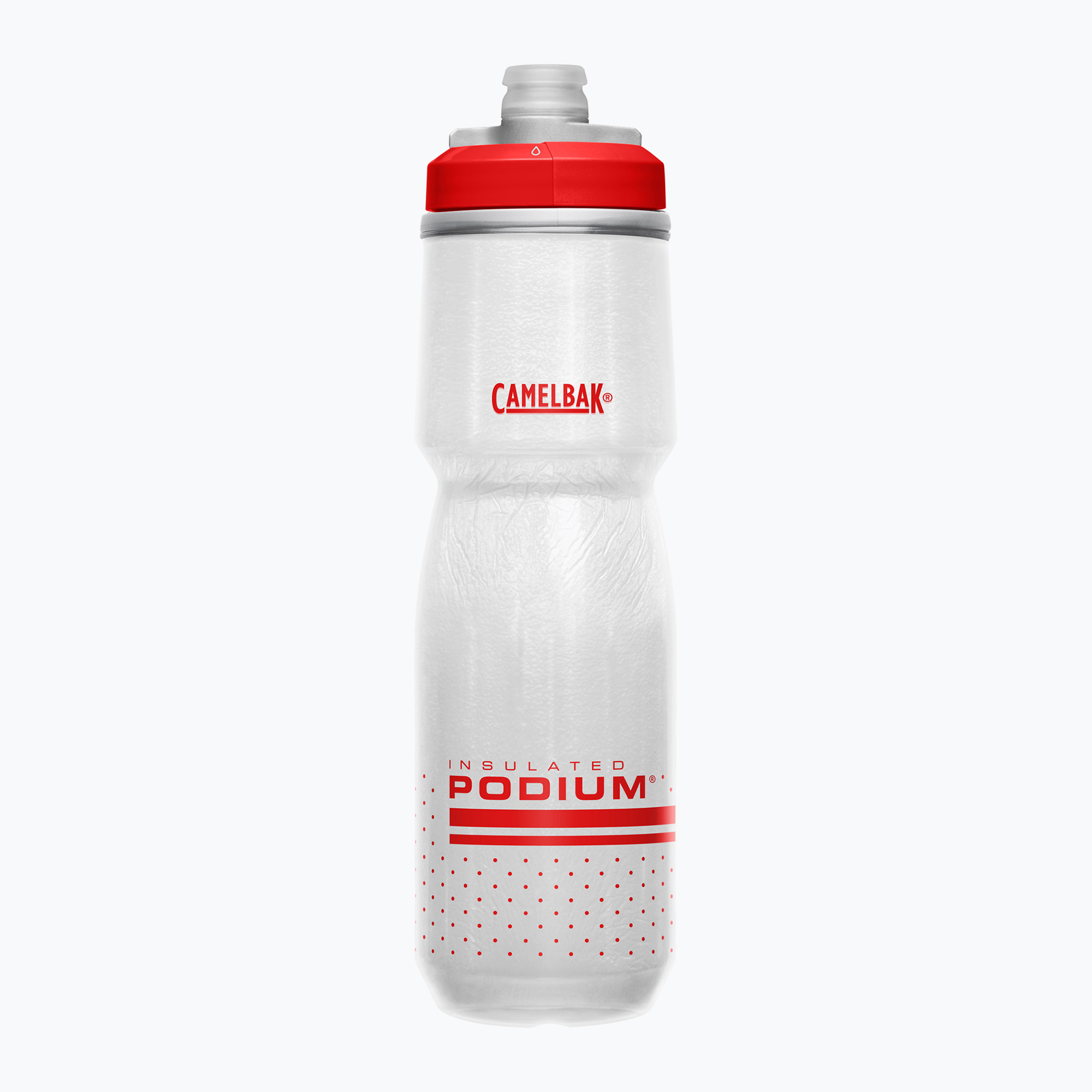 CamelBak Podium Chill бутилка за колоездене 710 ml огнено червено/бяло