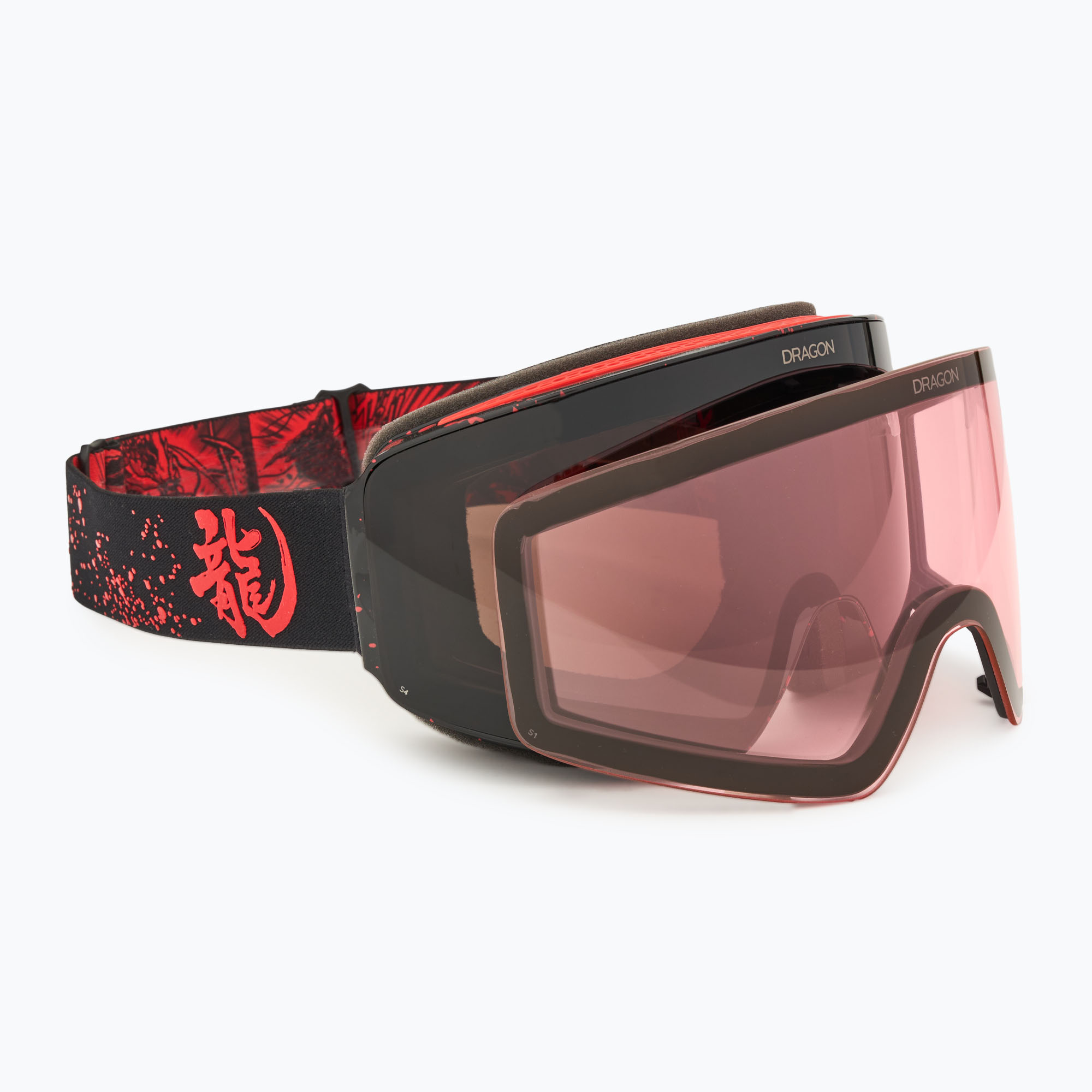 Occhiali da sci DRAGON PXV kaiju/lumalens midnight+lumalens light rose (L) (PXV 38280/6534609)