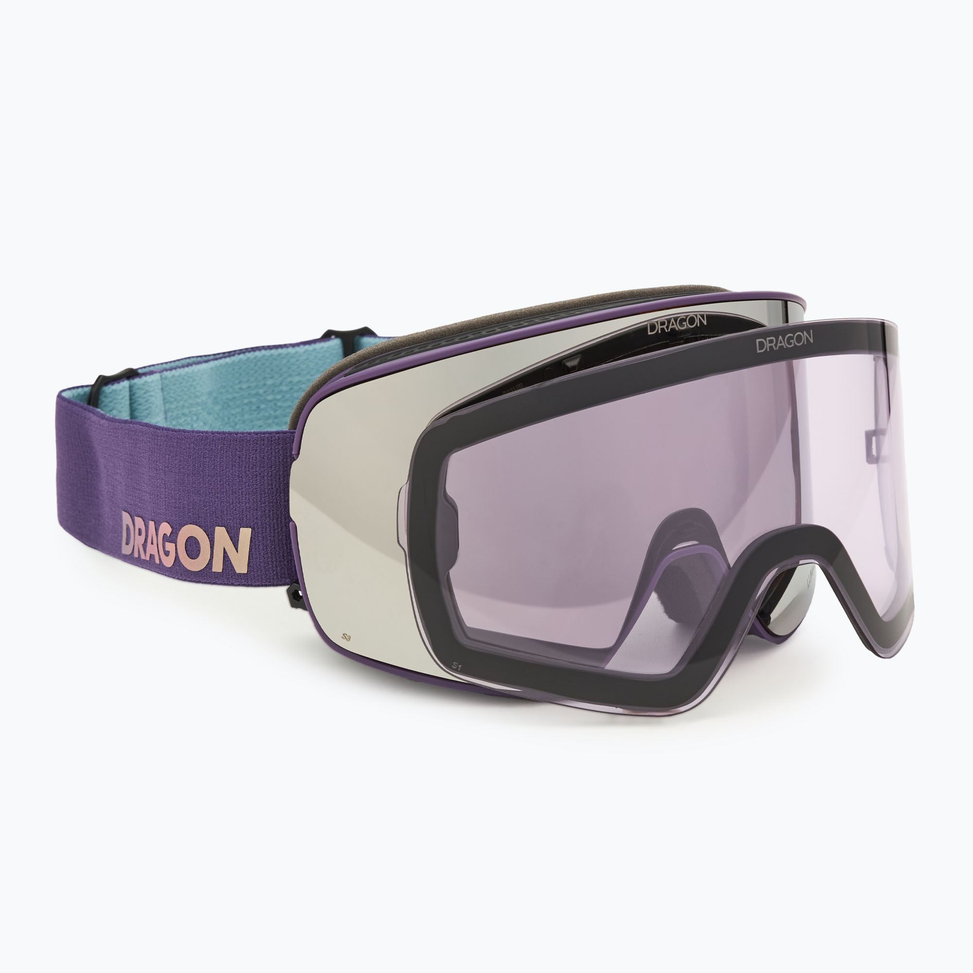 Ochelari de schi DRAGON NFX2 deep plum/lumalens silver ion lumalens voilet