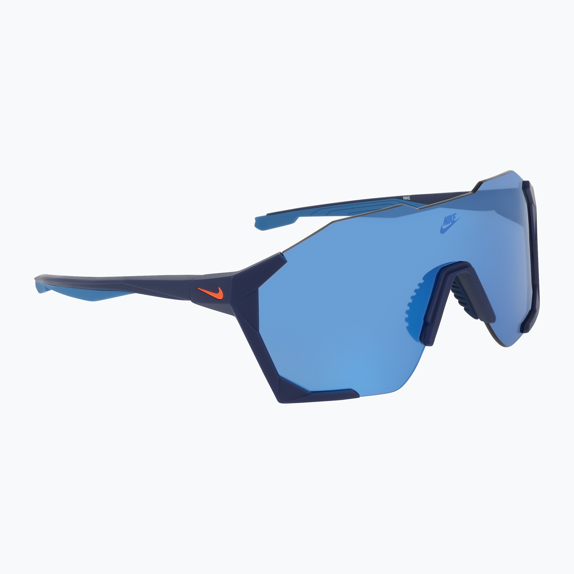 Okulary przeciwsłoneczne Nike Charged Shield matte blue void/blue mirror