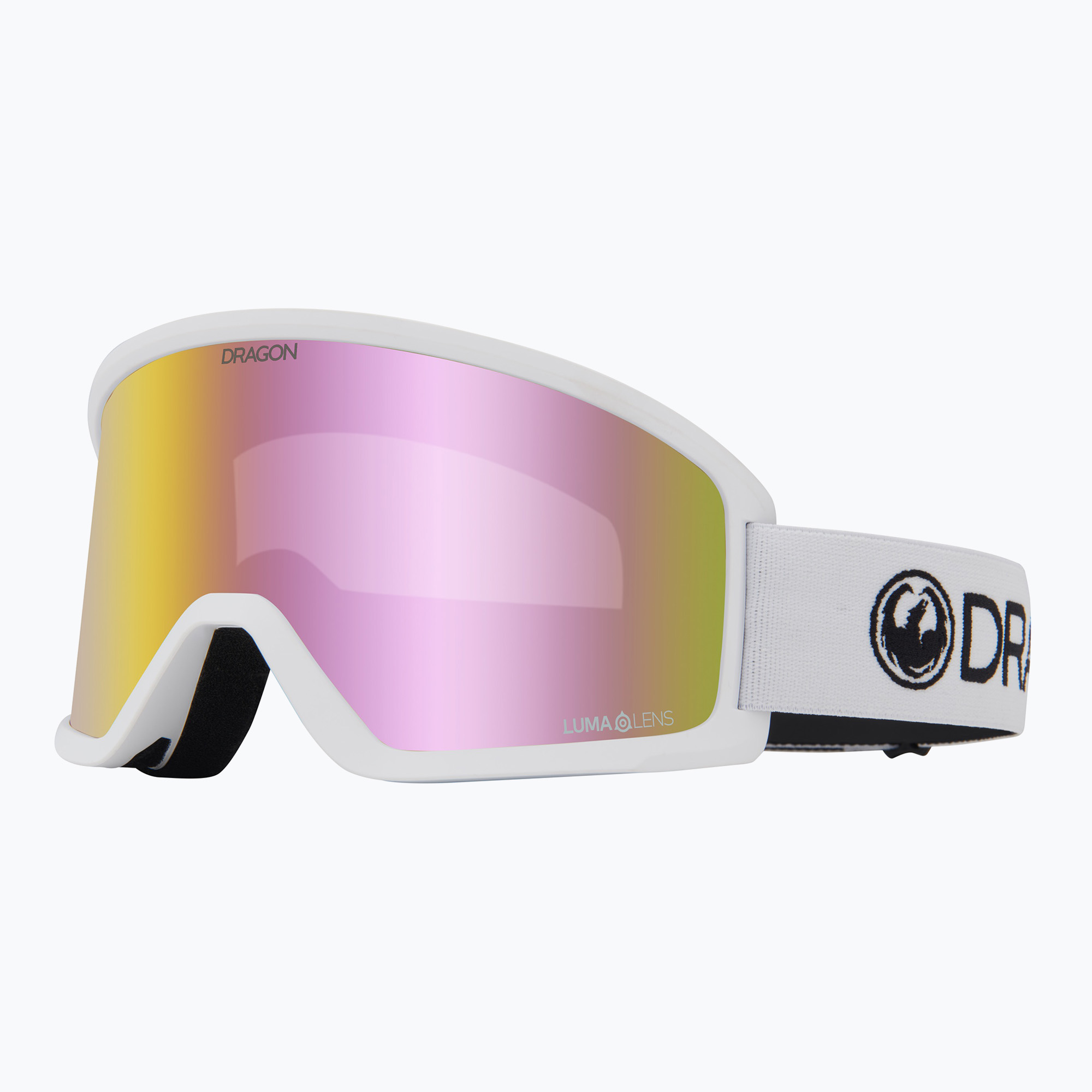 Скиорска маска DRAGON DX3 OTG white/lumalens pink ion