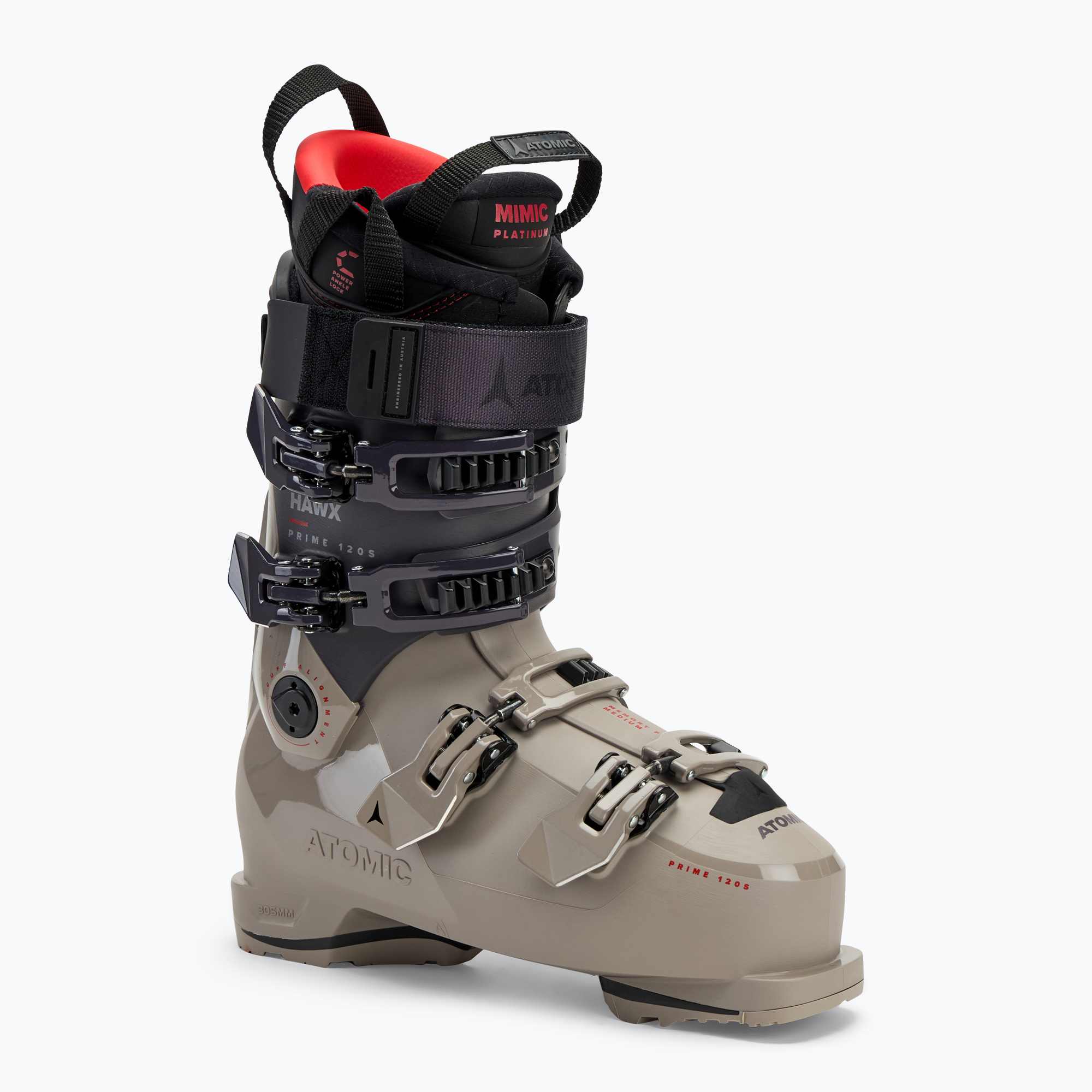 Pánske lyžiarske topánky Atomic Hawks Prime 120 GW cement/not purple/red