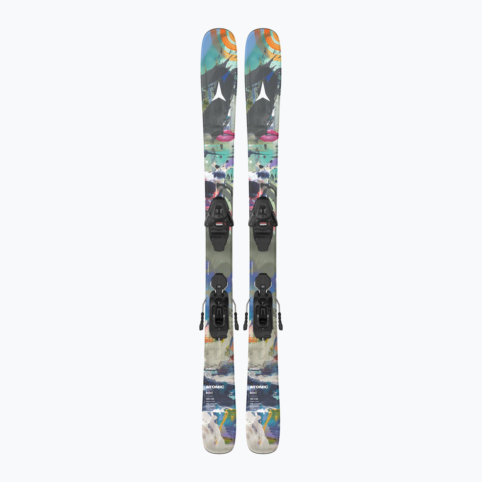 Schiuri de coborâre pentru copii   legături Atomic Bent Jr 140-150   L6 GW multicolor