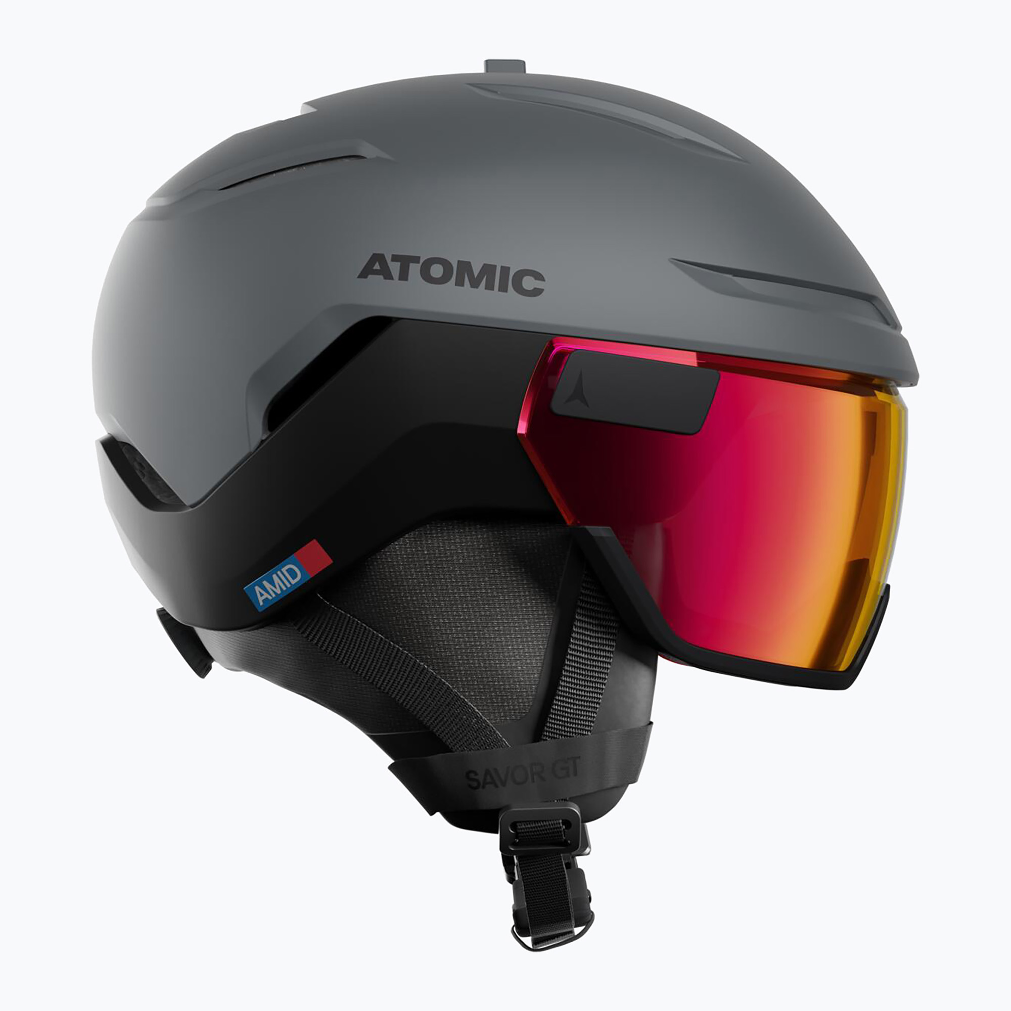 Скиорска каска Atomic Savor GT Amid Visor Photo slate/red photo