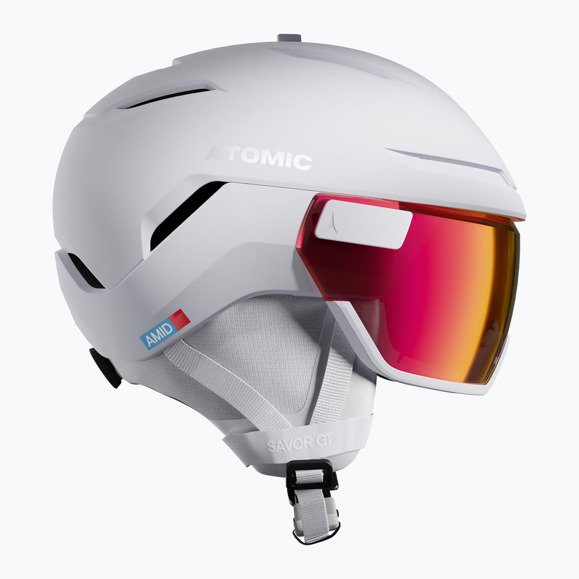 Скиорска каска Atomic Savor GT Amid Visor Photo white heather/red photo