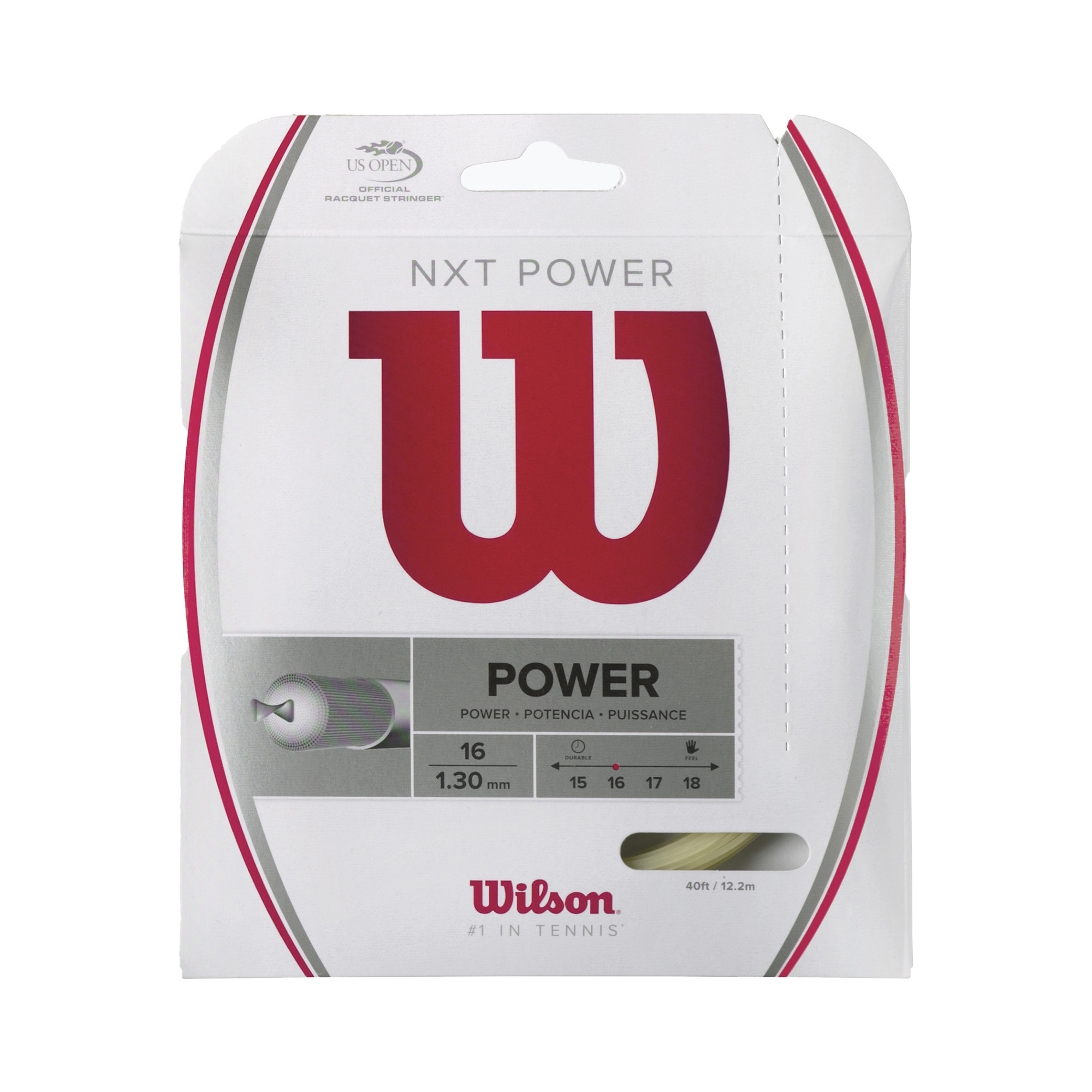 Naciąg tenisowy Wilson Nxt Power 16 12,2 m natur 