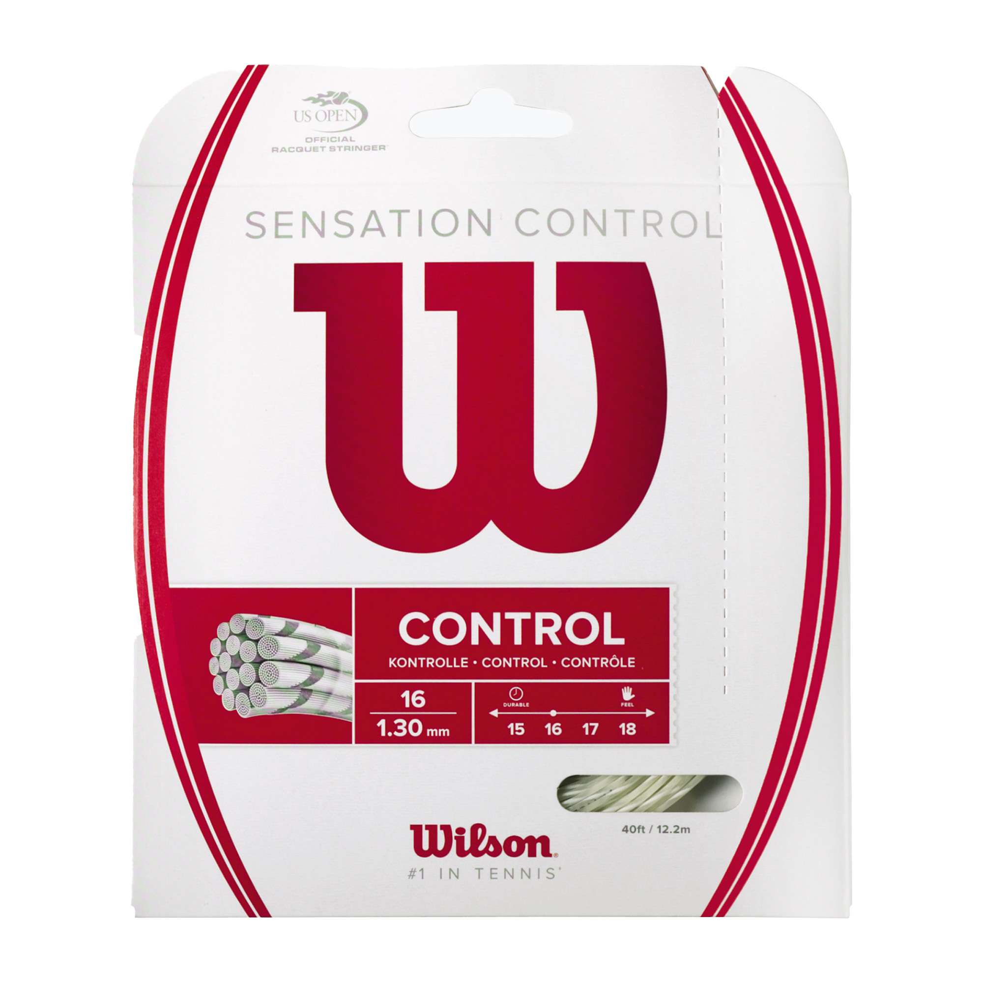 Тенис струна Wilson Sensation Control 12,2 м сива WRZ941200 