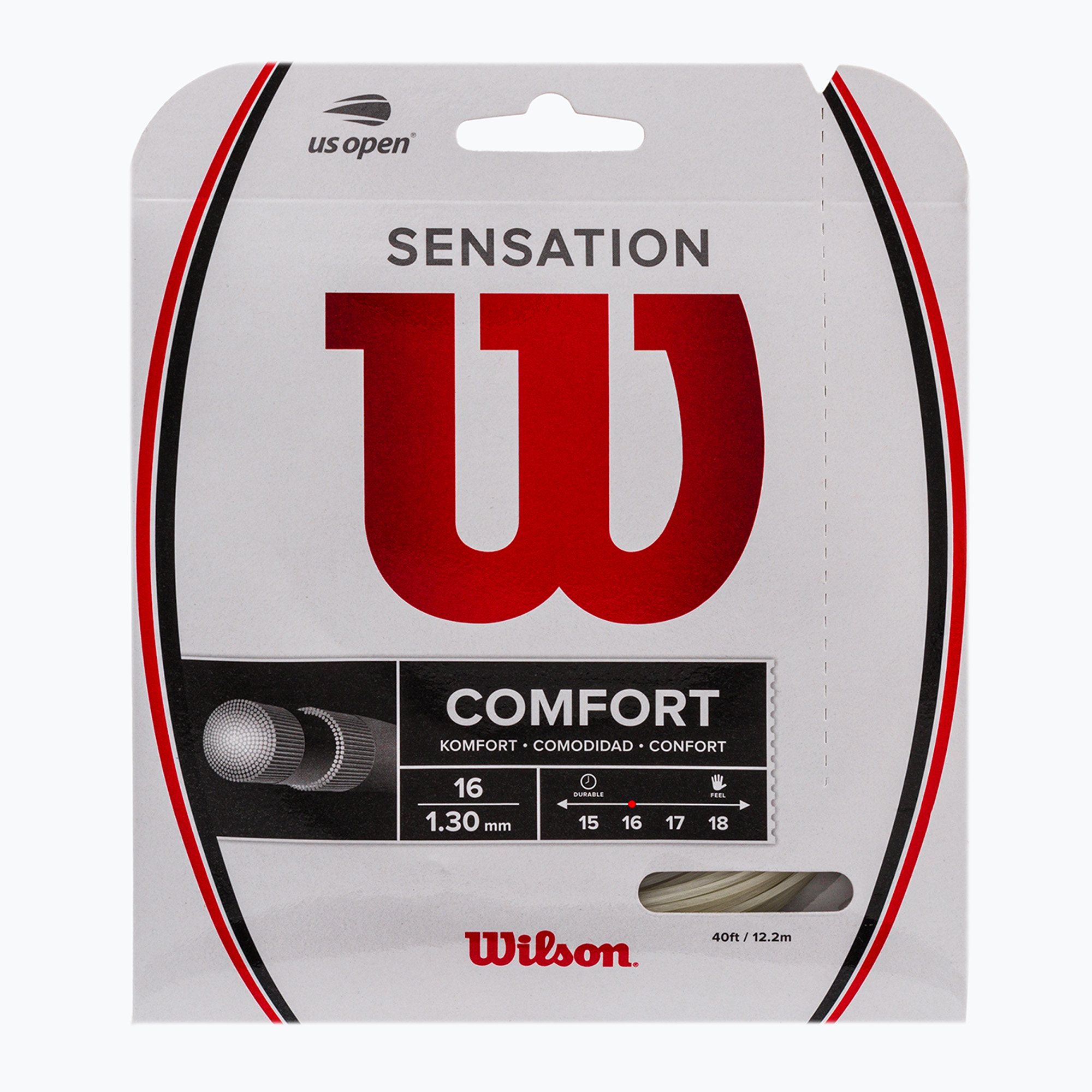 Wilson Sensation 16 тенис струна 12,2 м бяла WRZ941000 