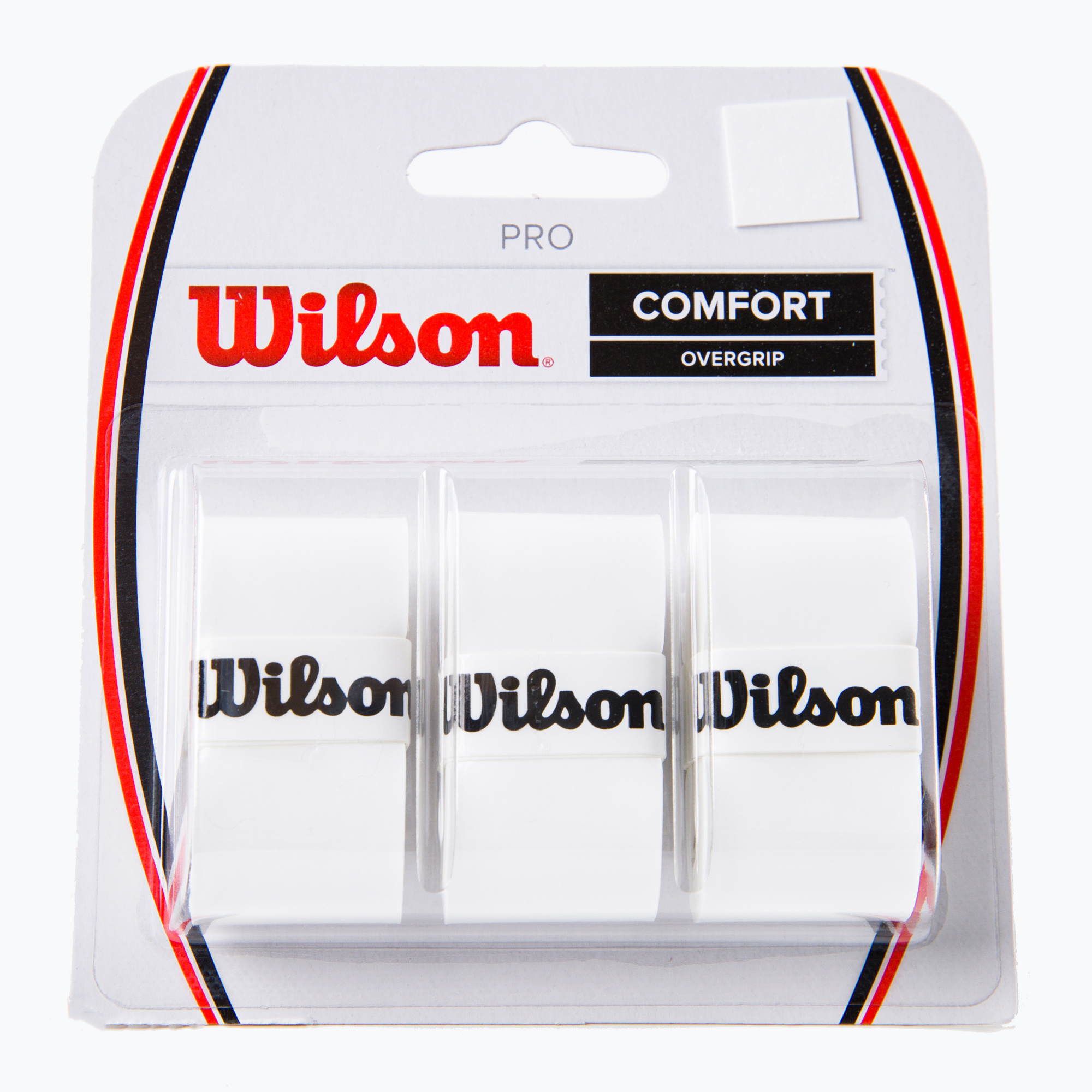 Obaly na tenisovú raketu Wilson Pro Comfort Overgrip 3 ks biele WRZ4014WH+ (Pro Comfort Overgrip WRZ4014WH+)