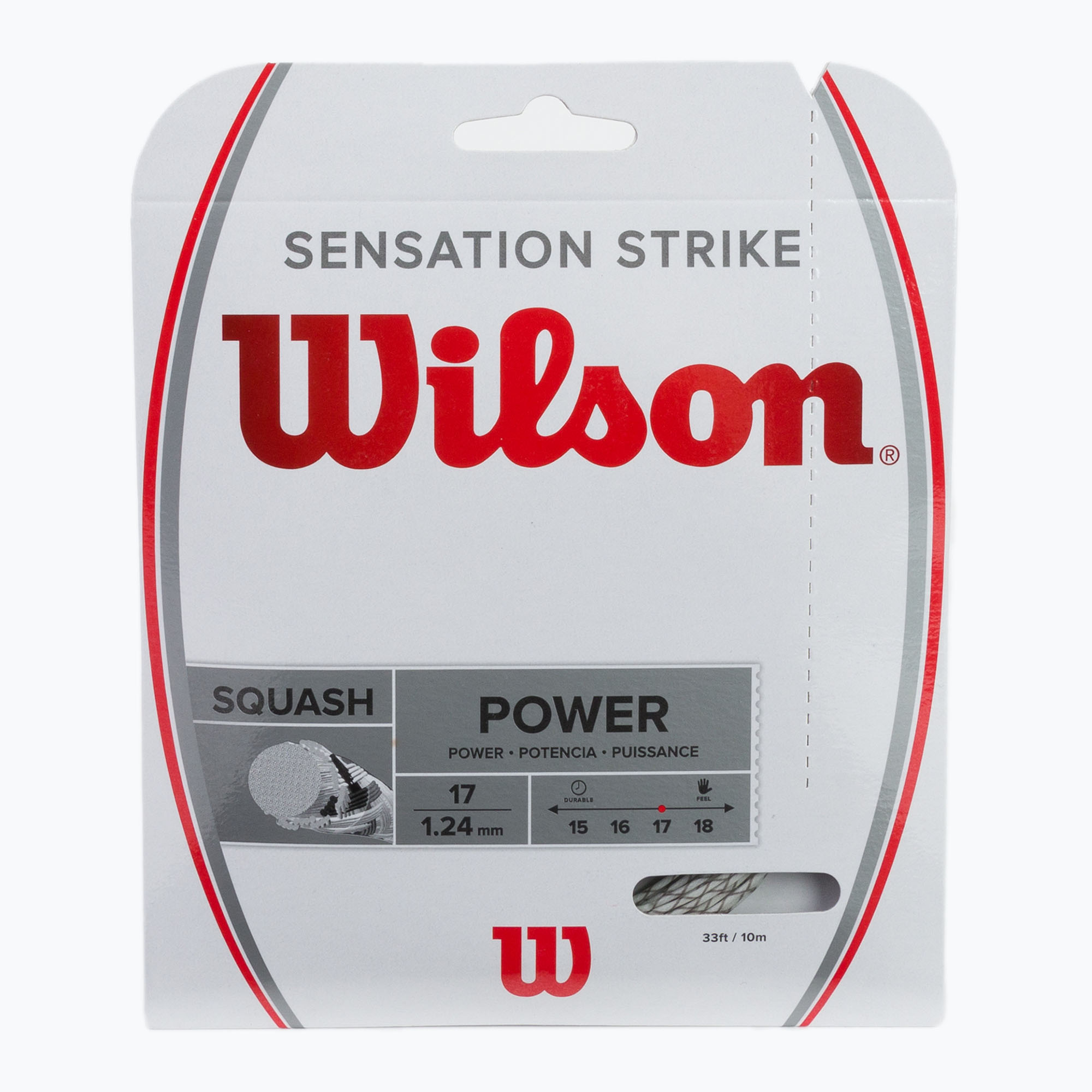 Wilson Sq Sensation Strike 17 струна за скуош 10 м бяла WRR943200 