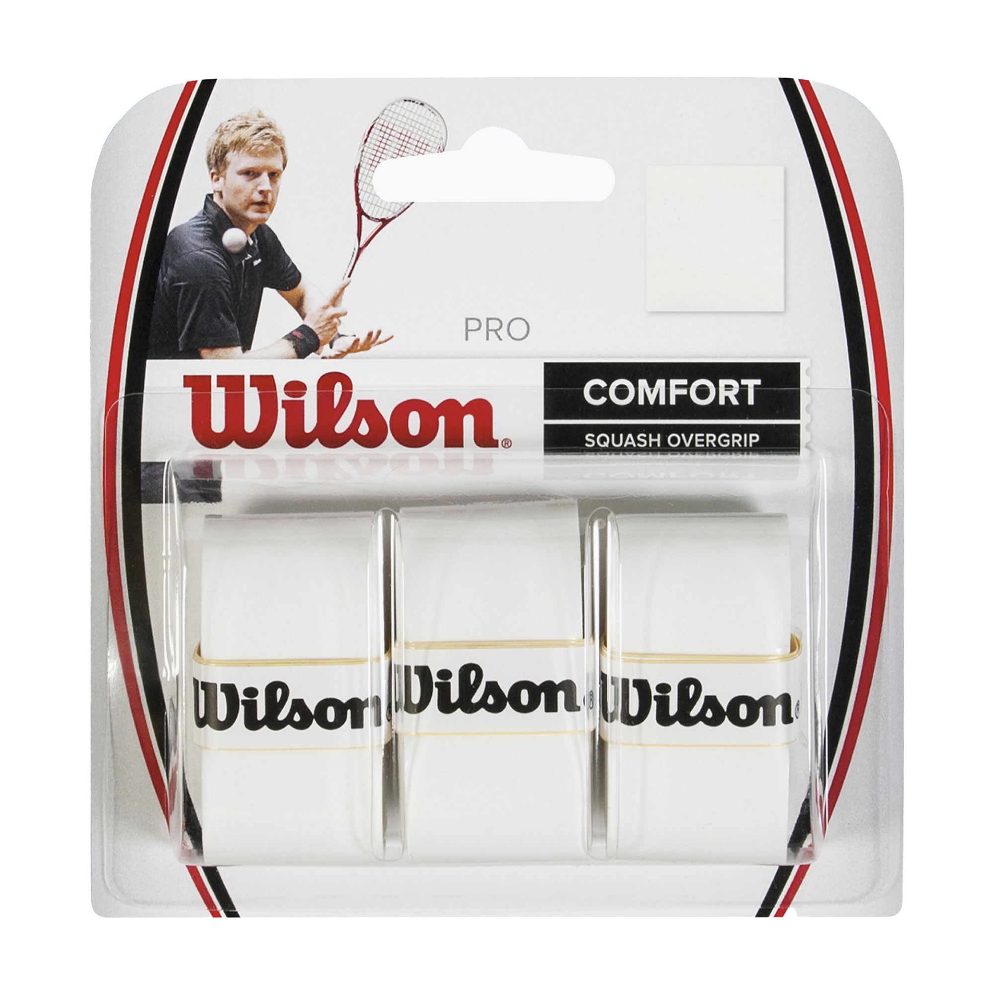 Wilson Sq Pro Overgrip Squash Wrap white WRR937000 