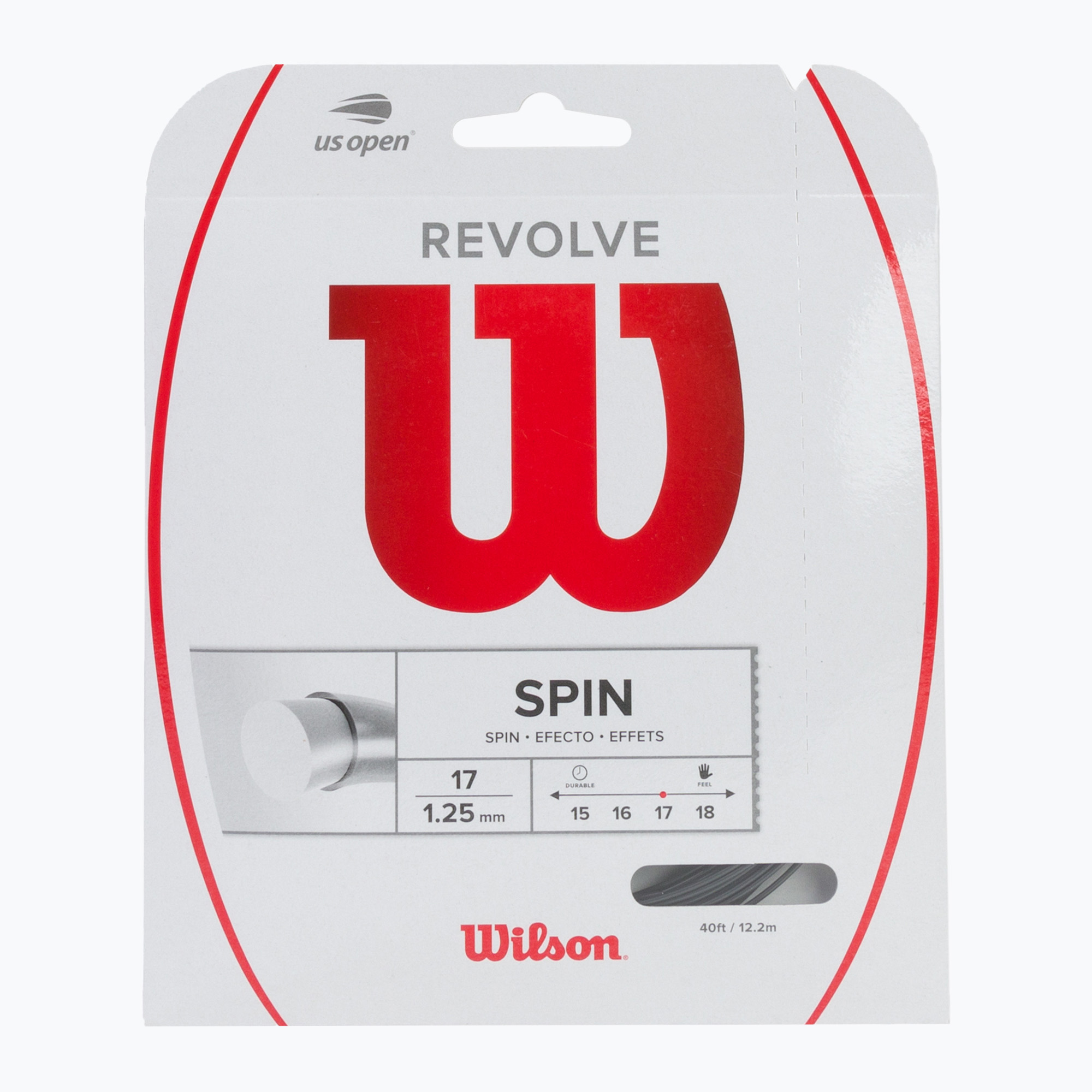 Tenisová struna Wilson Revolve 17 12,2 m čierna WRZ946900+