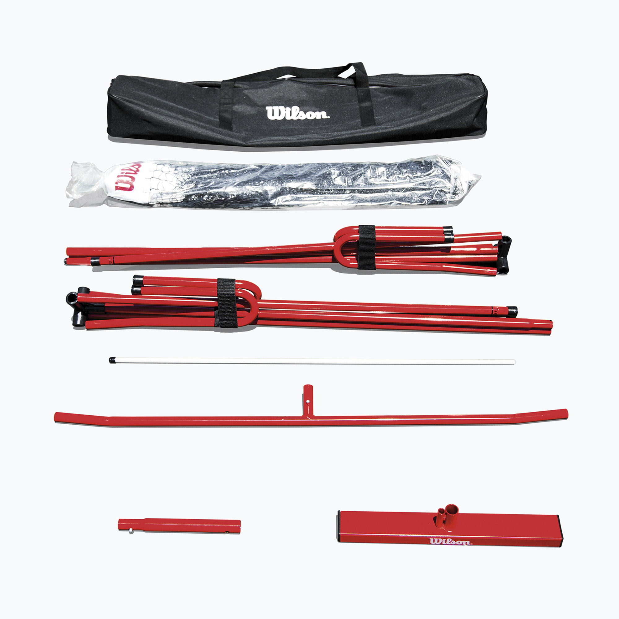 Siatka do pickleball Wilson Portable Pickleball Net System white/red 