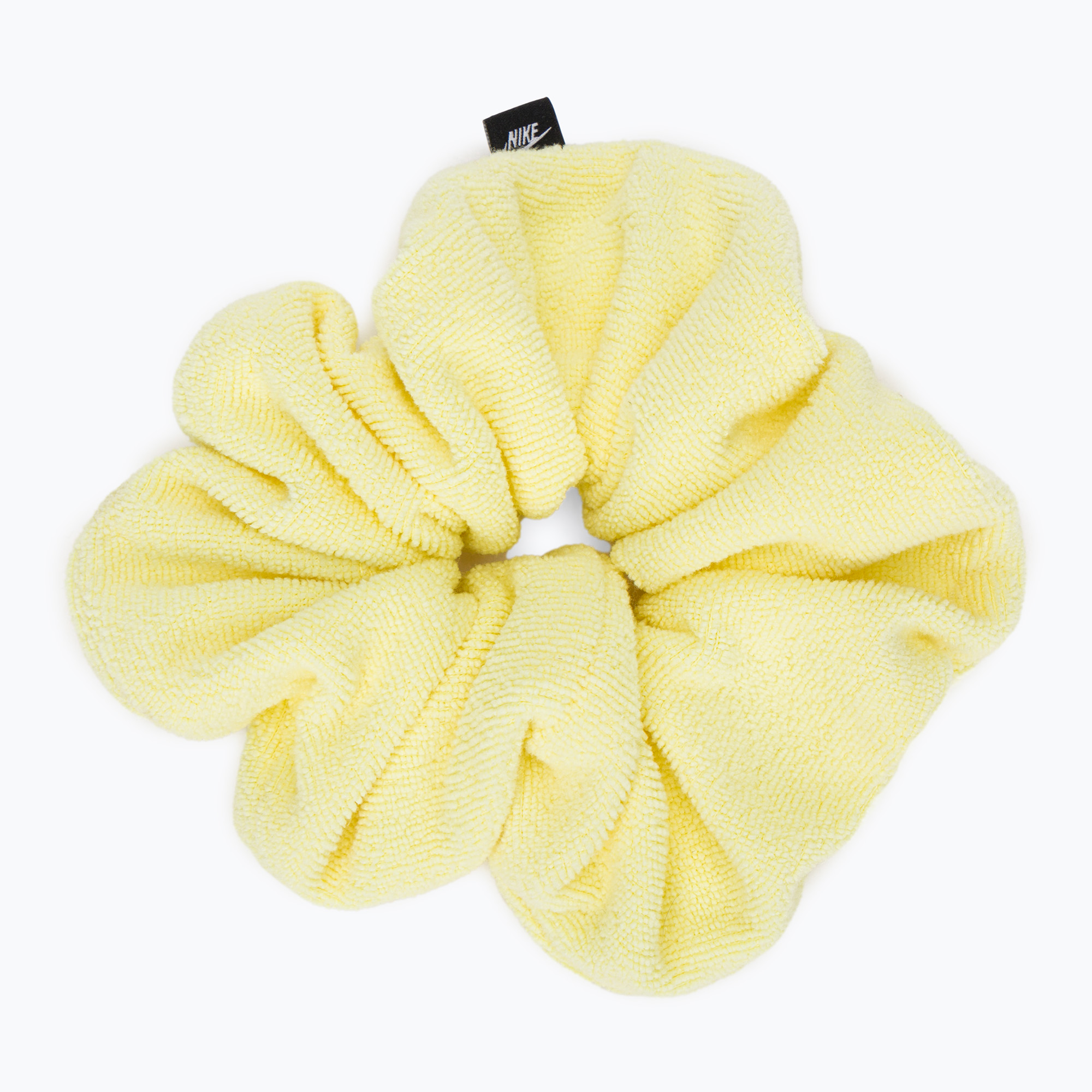 Nike Zberaná kravata do vlasov Veľká froté žltá N1008236 (Gathered Hair Tie Large Terry N1008236)