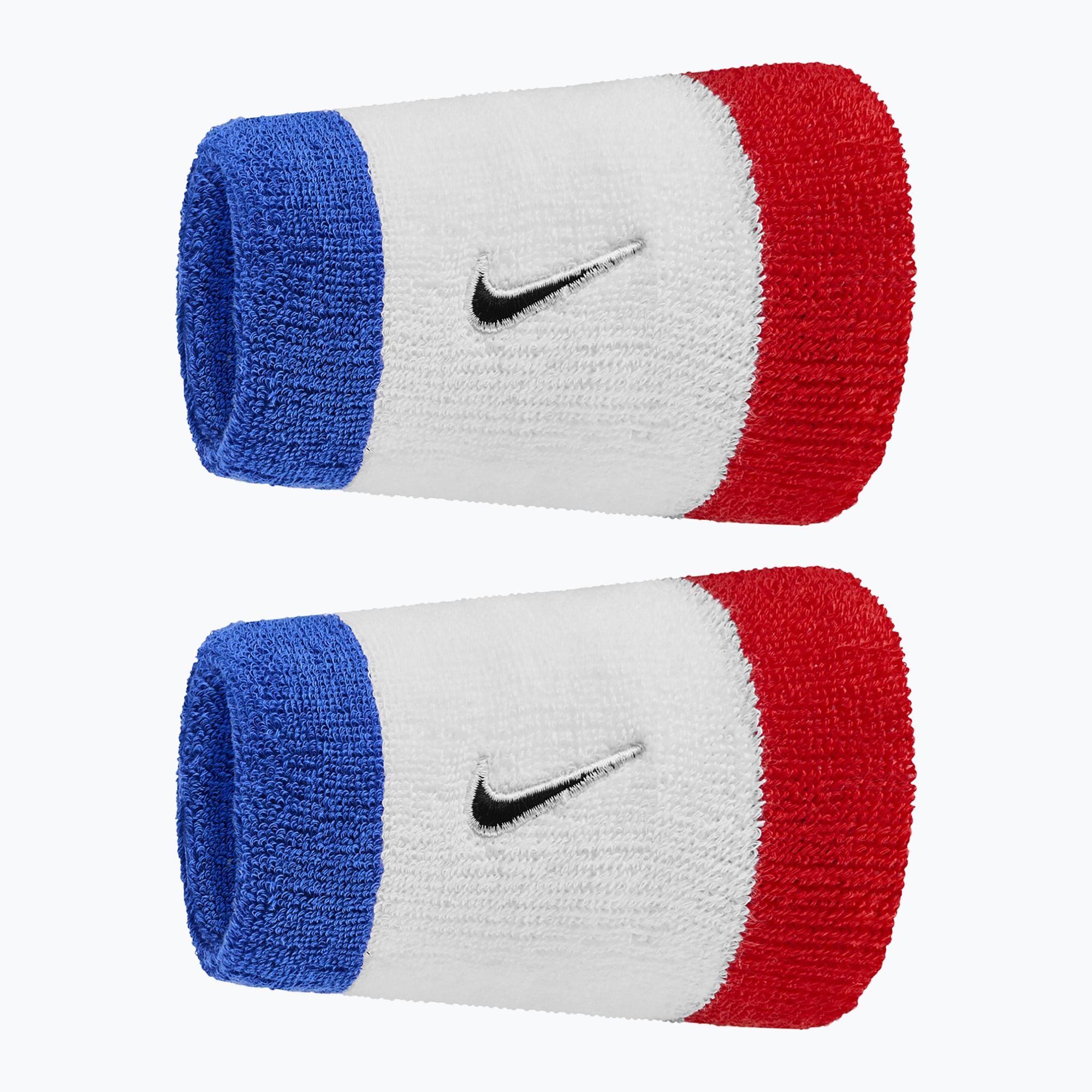 Potítka Nike Swoosh Classic Doublewide Wristbands 2 ks Game Royal/University Red/Black