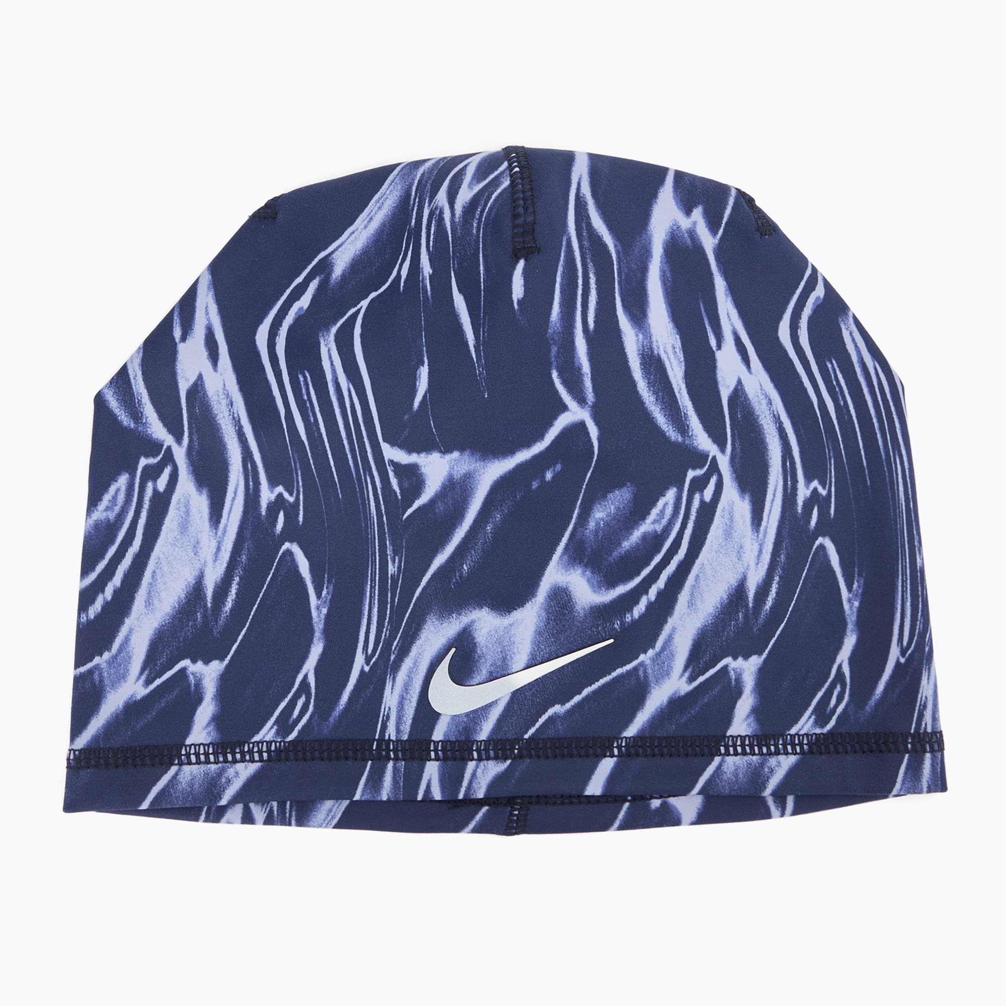 Czapka Nike Dri-Fit Peak Uncuffed Beanie Printed blue void/silver 