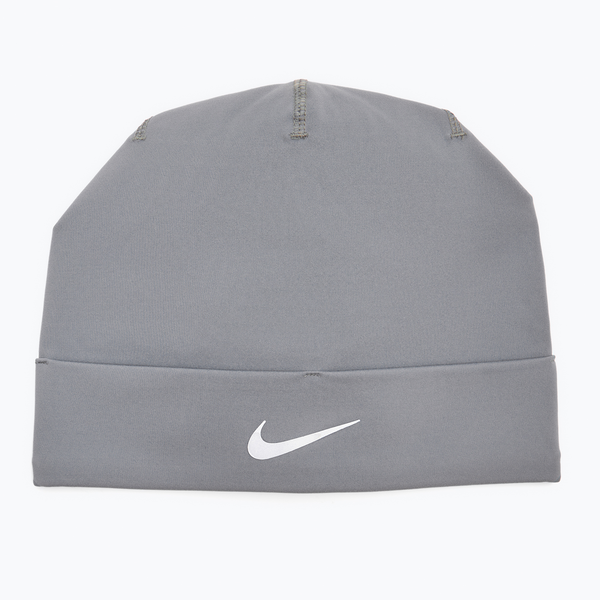 Czapka Nike Dri-Fit Peak Uncuffed Beanie smoke grey/silver 