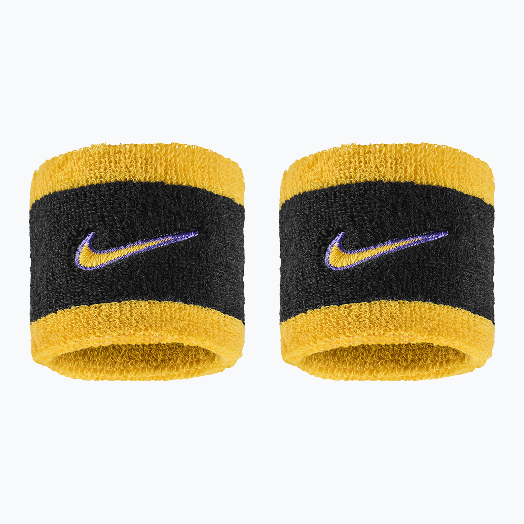 Wristbands Nike Swoosh Classic Wristbands 2 pcs. black/court purple/university gold