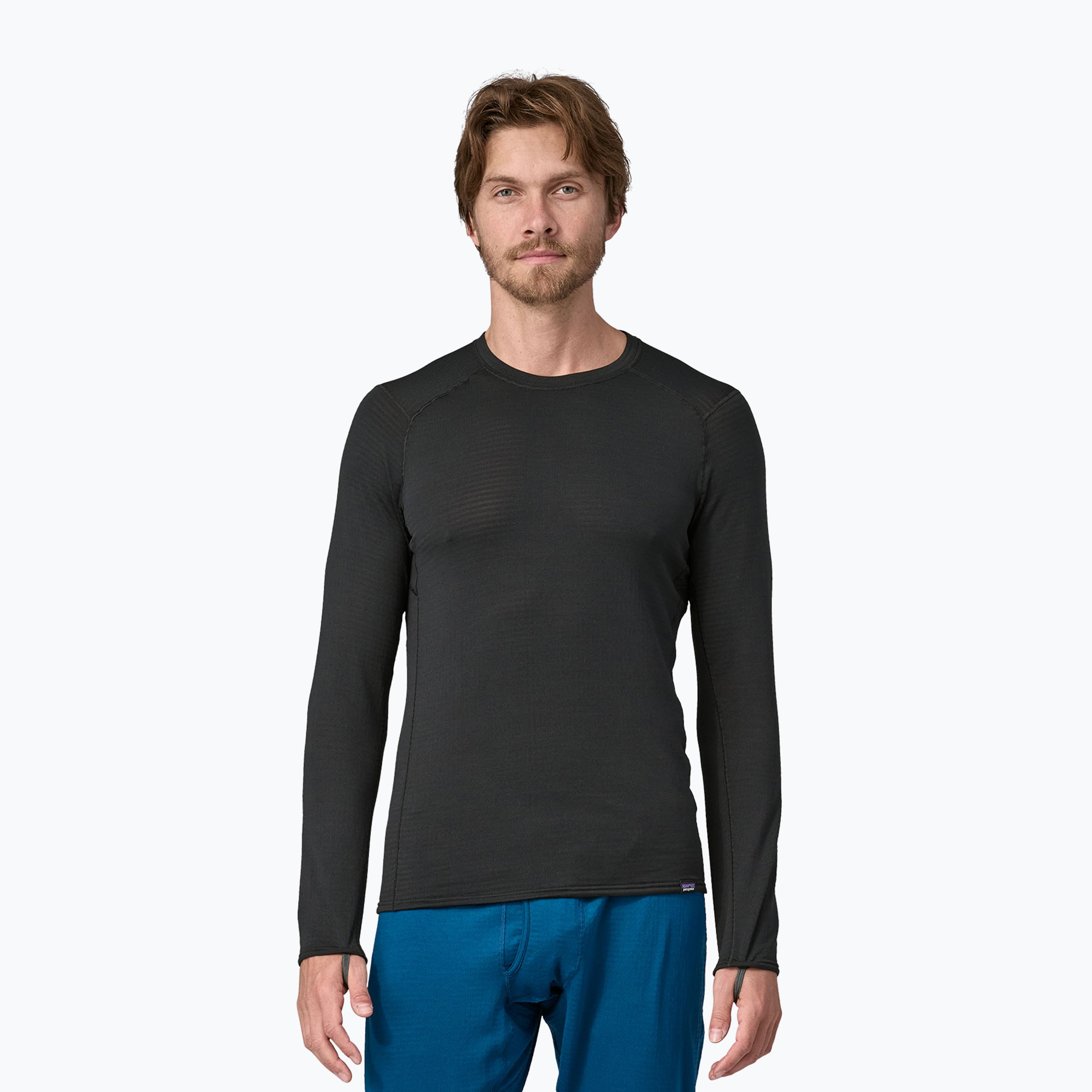 Longsleeve termoaktywny męski Patagonia Cap Termal Weight Crew black 
