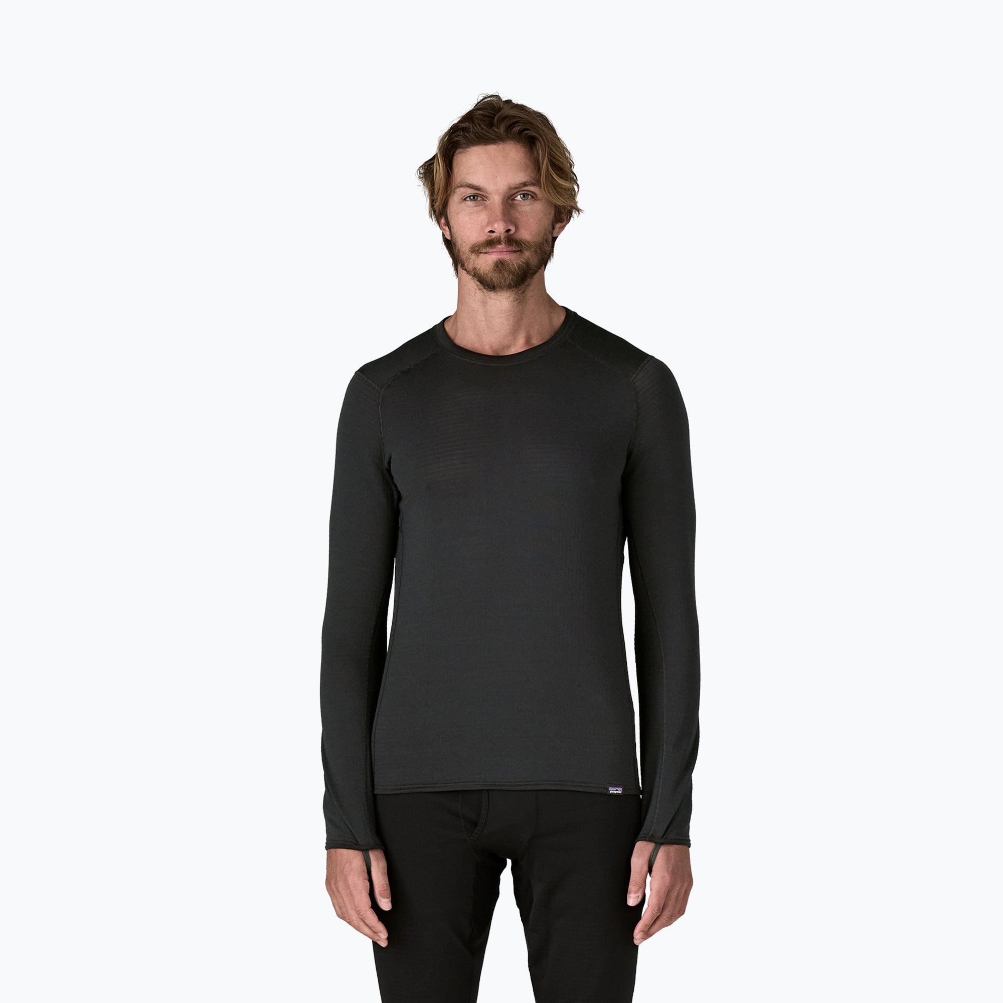 Pánska termoakčná mikina Patagonia Cap Termal Weight Crew black (Cap Termal Weight Crew 43647)