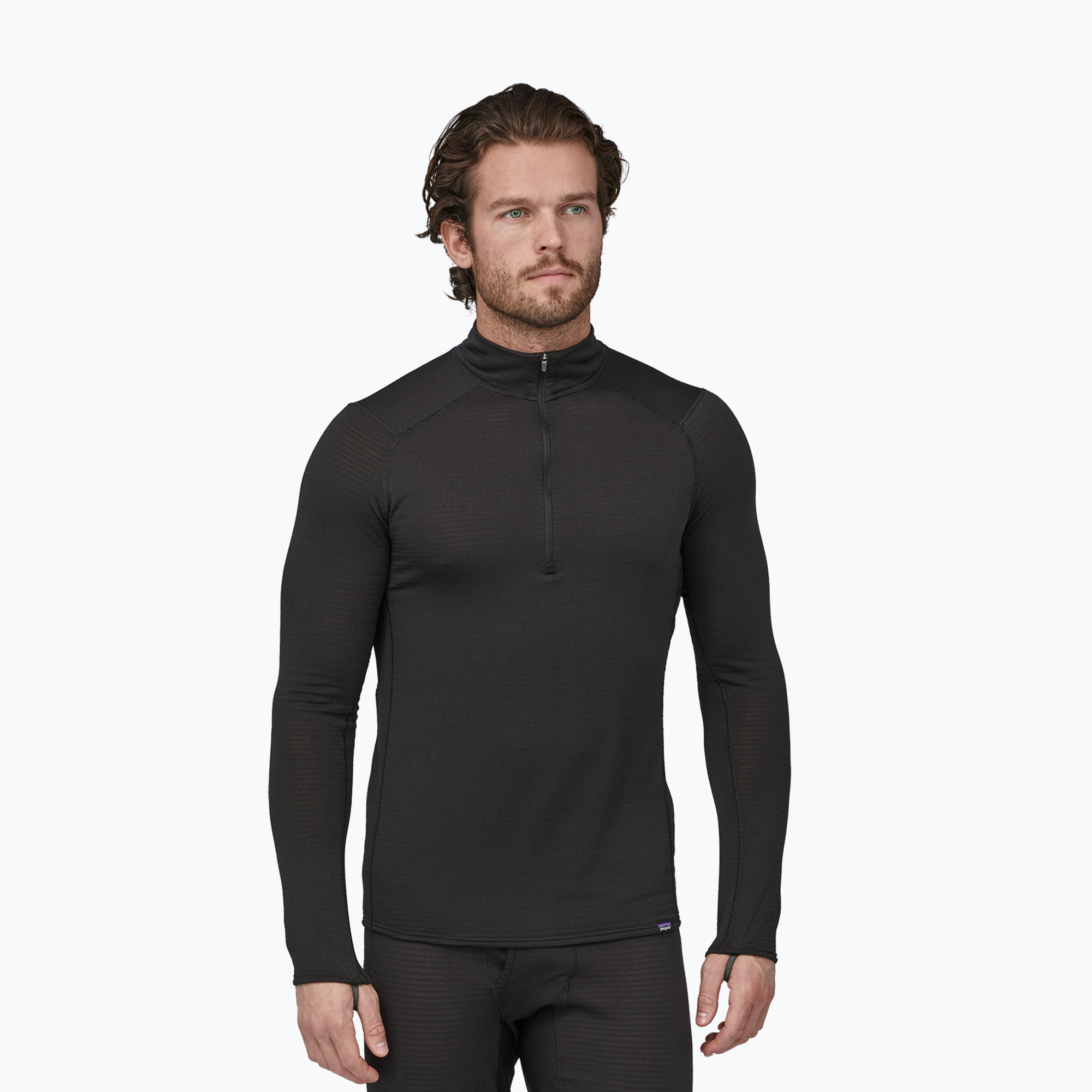 Bluza męska Patagonia Cap Termal Weight Zip Neck black 